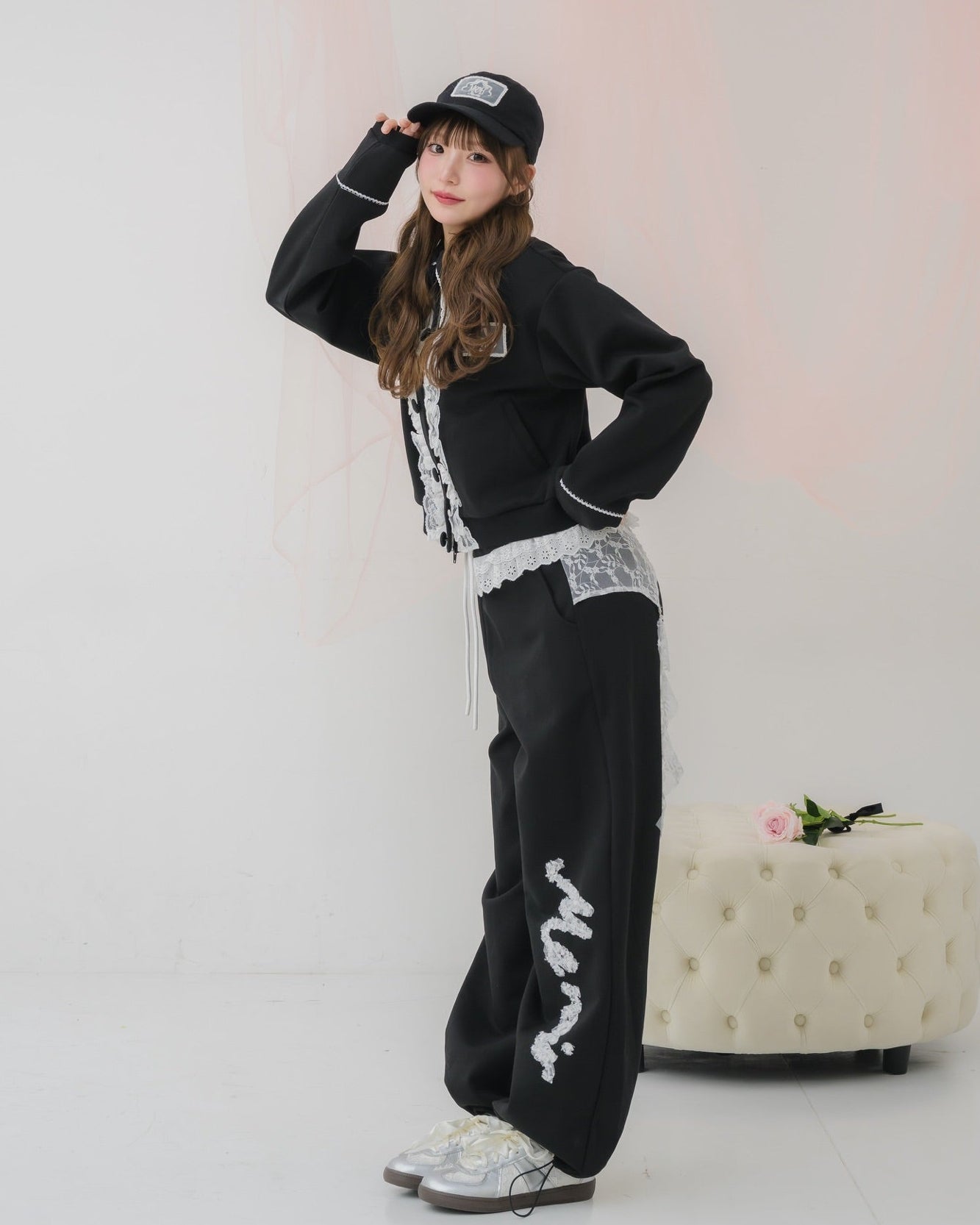 girly french lace pants