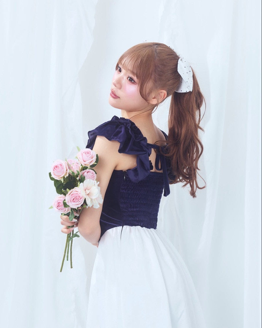 summer velour long onepiece