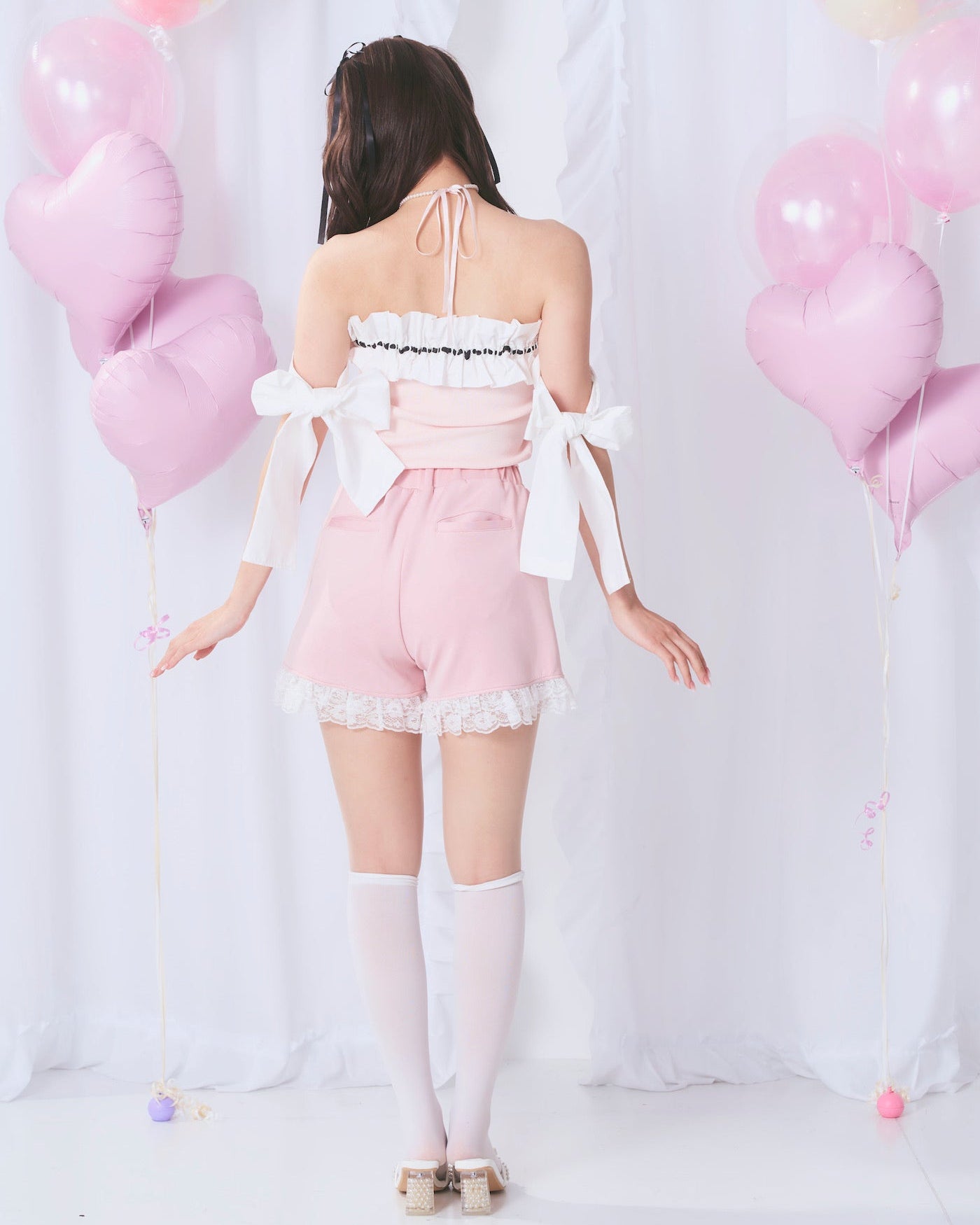 ribbon cut pants