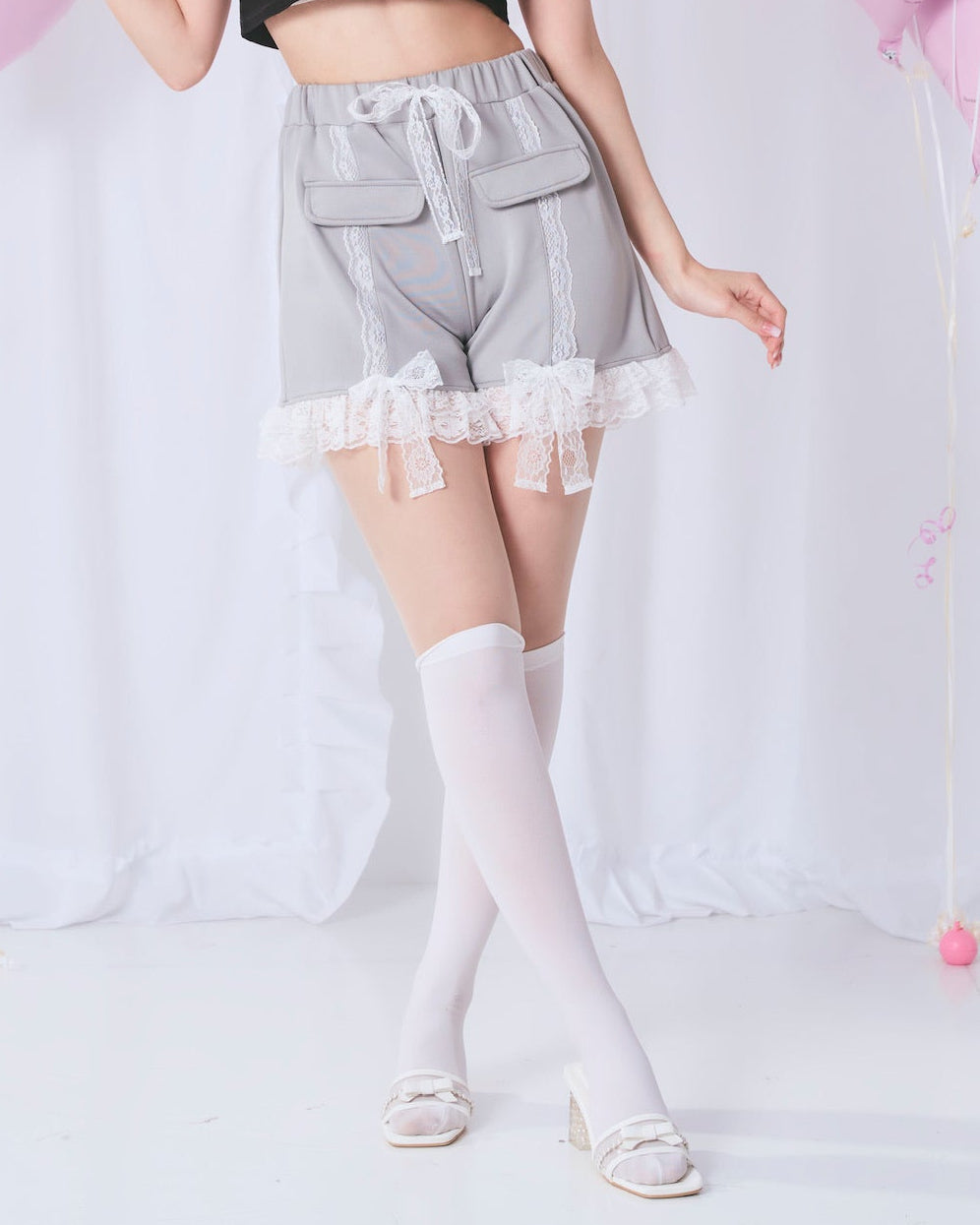 ribbon cut pants
