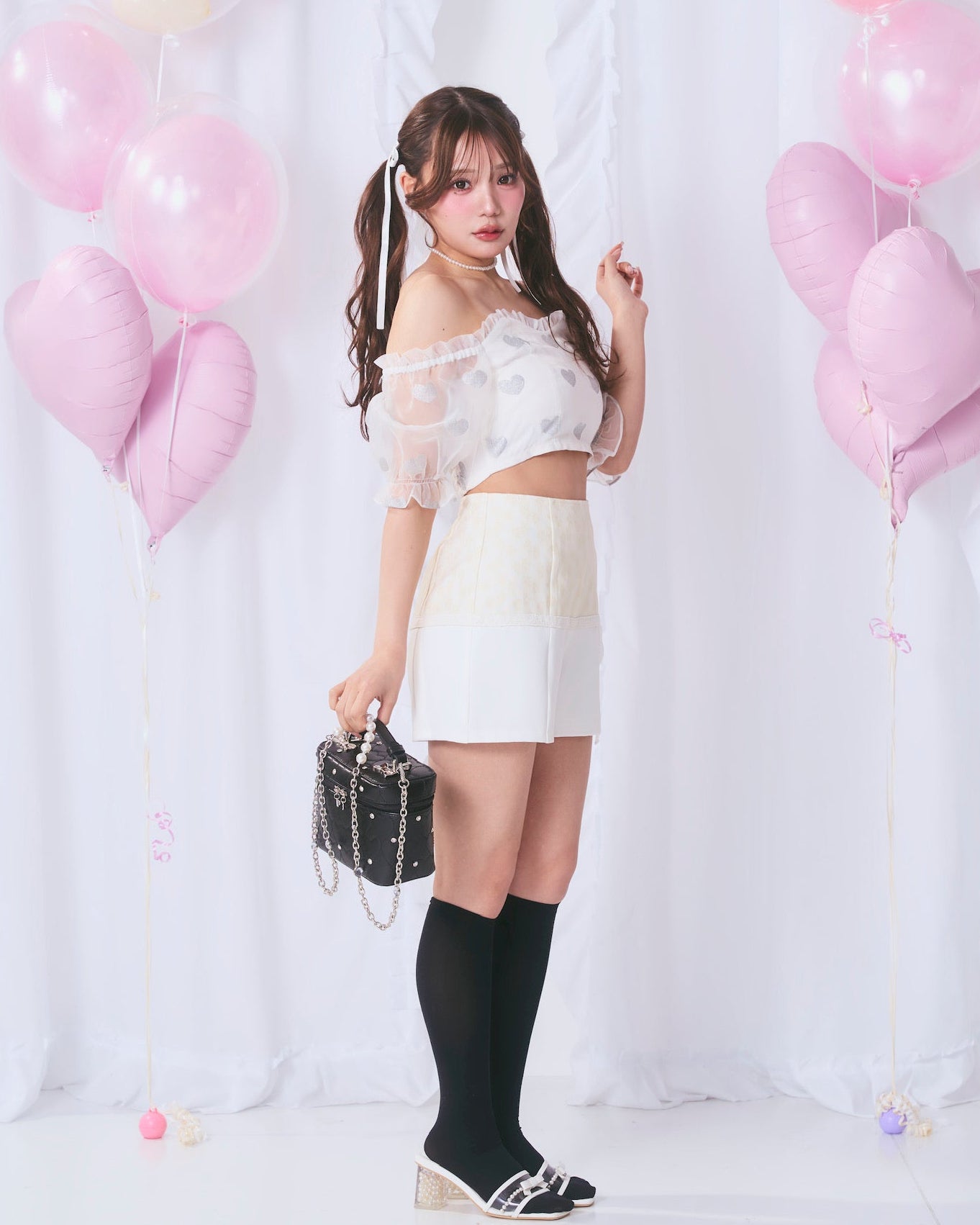 lace switching pants