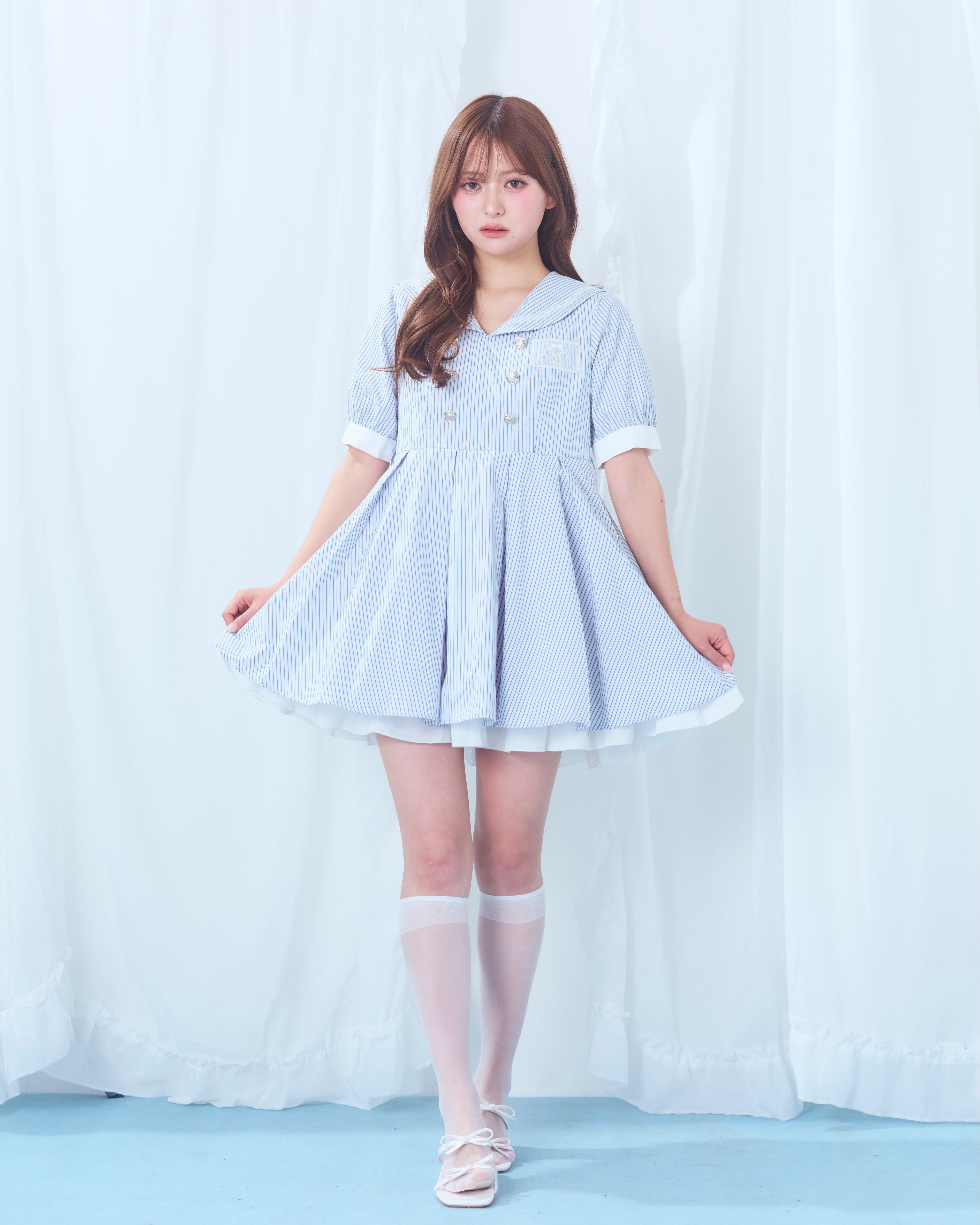 sailor collar marine onepiece