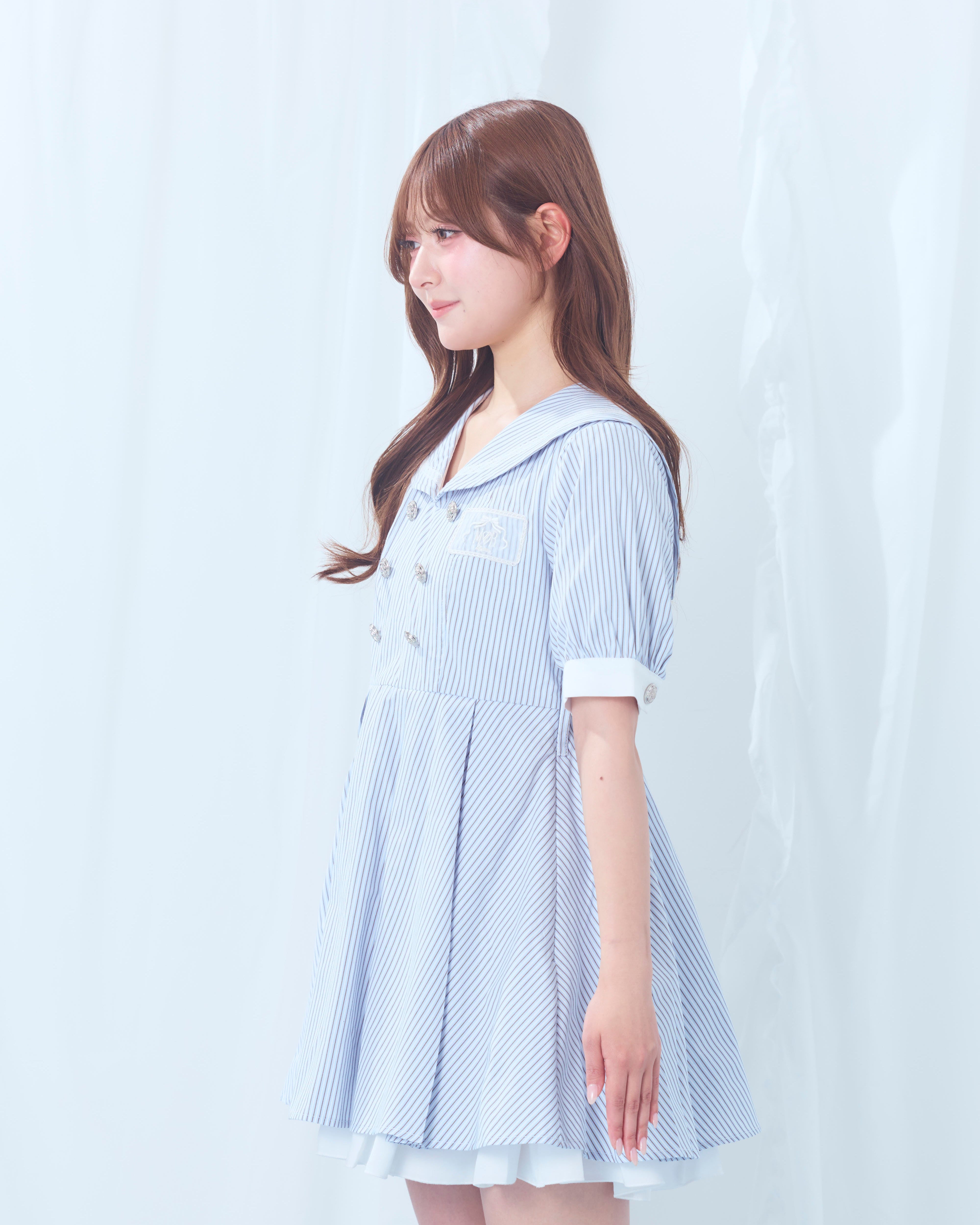 sailor collar marine onepiece