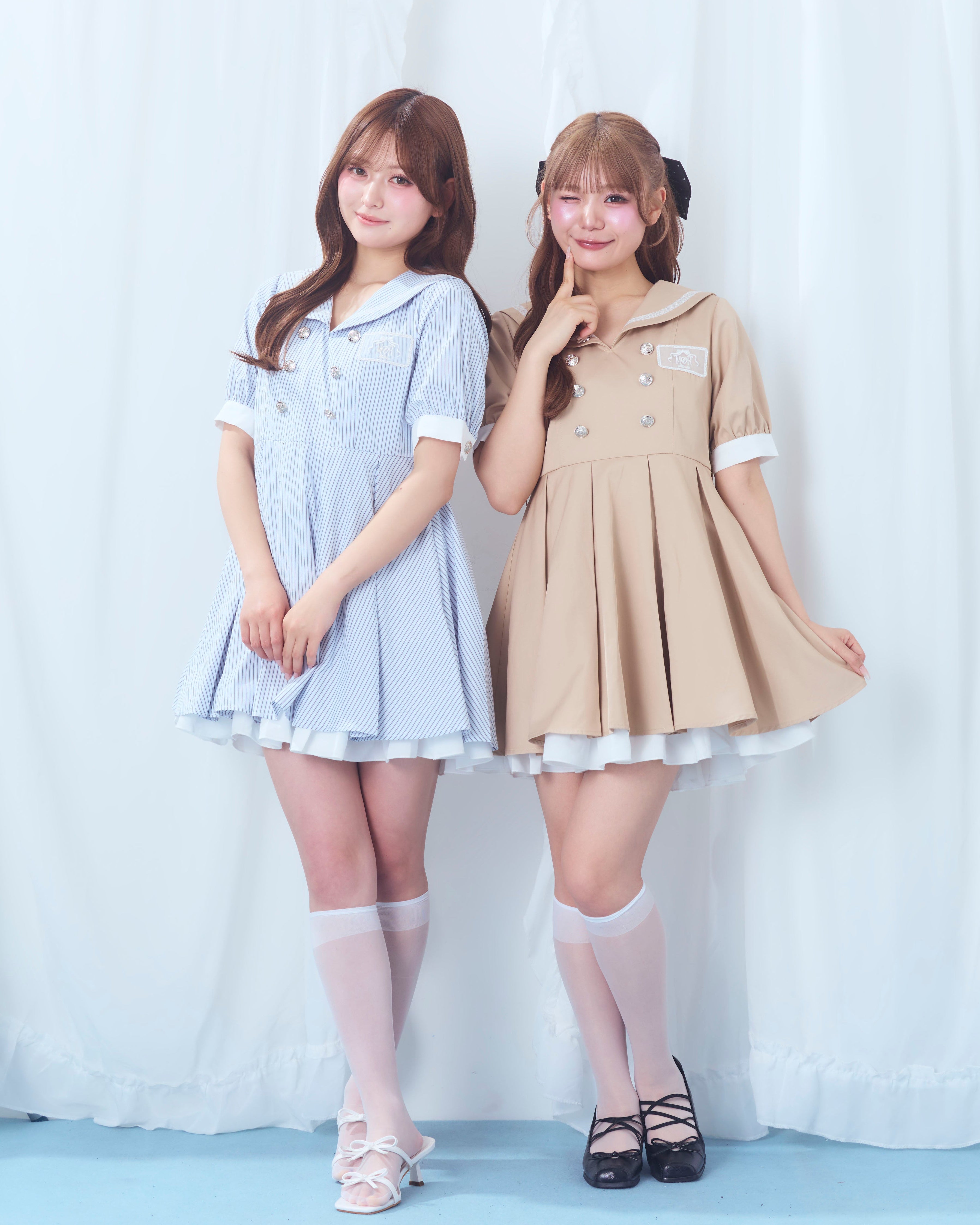 sailor collar marine onepiece