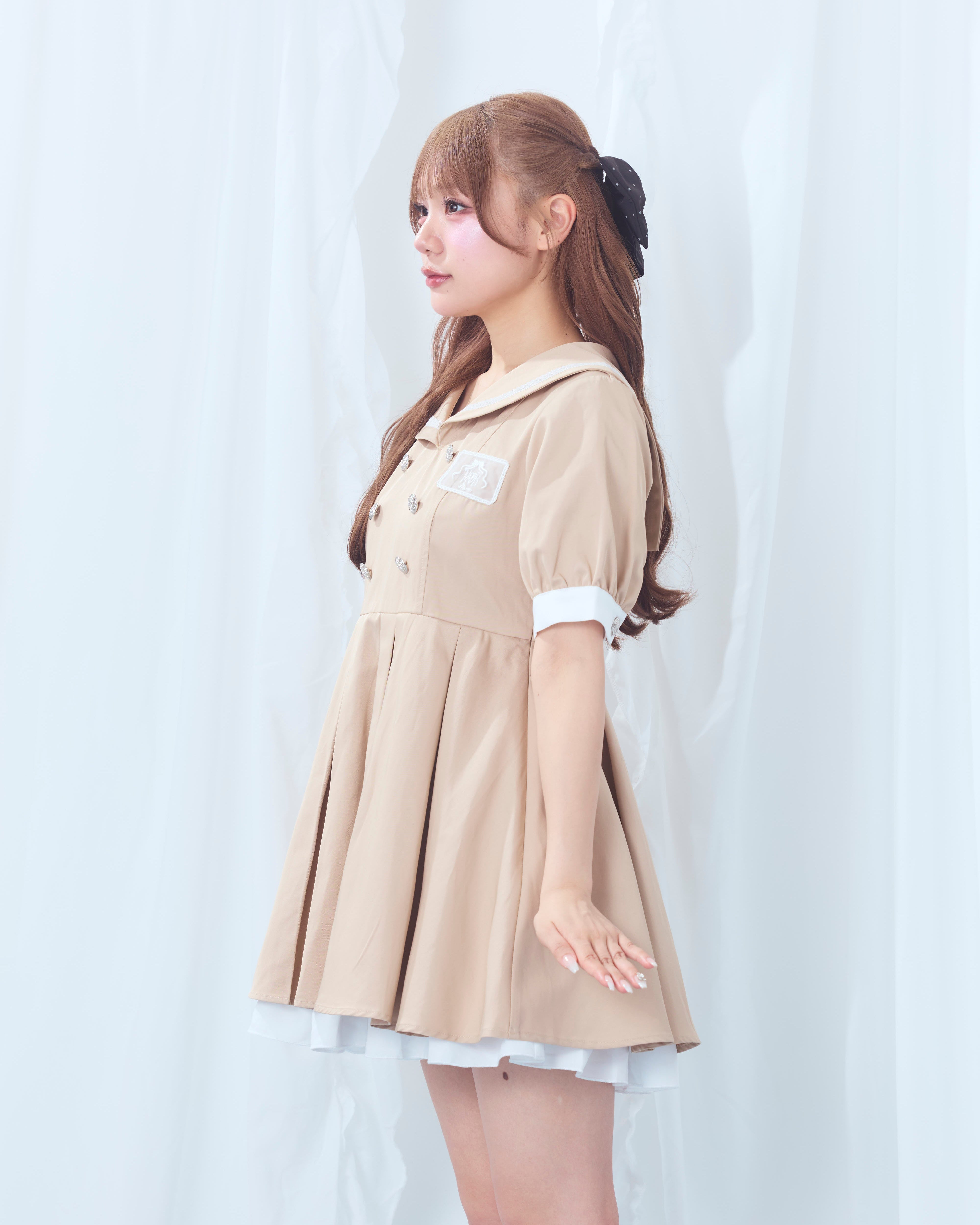 sailor collar marine onepiece
