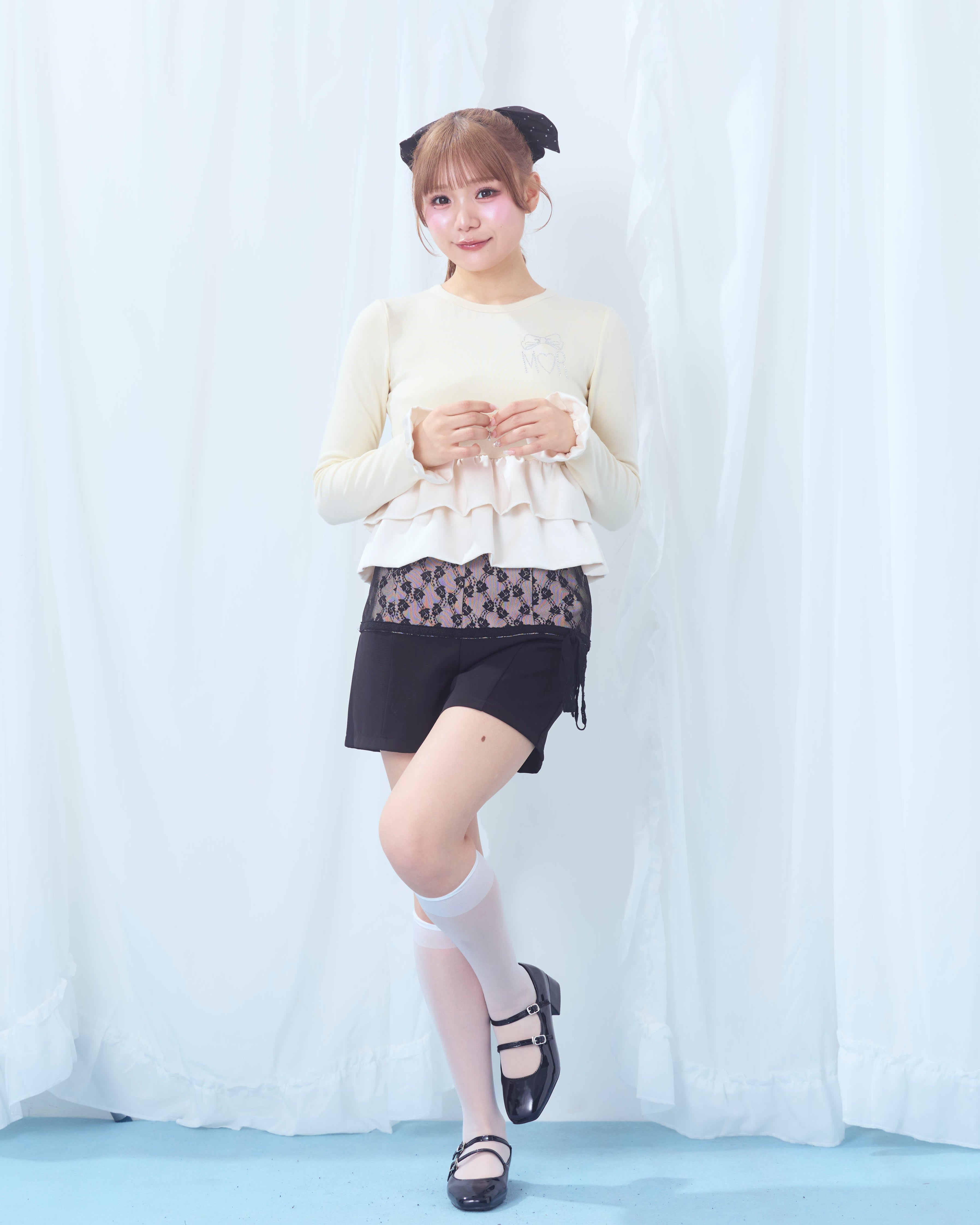 lace switching pants