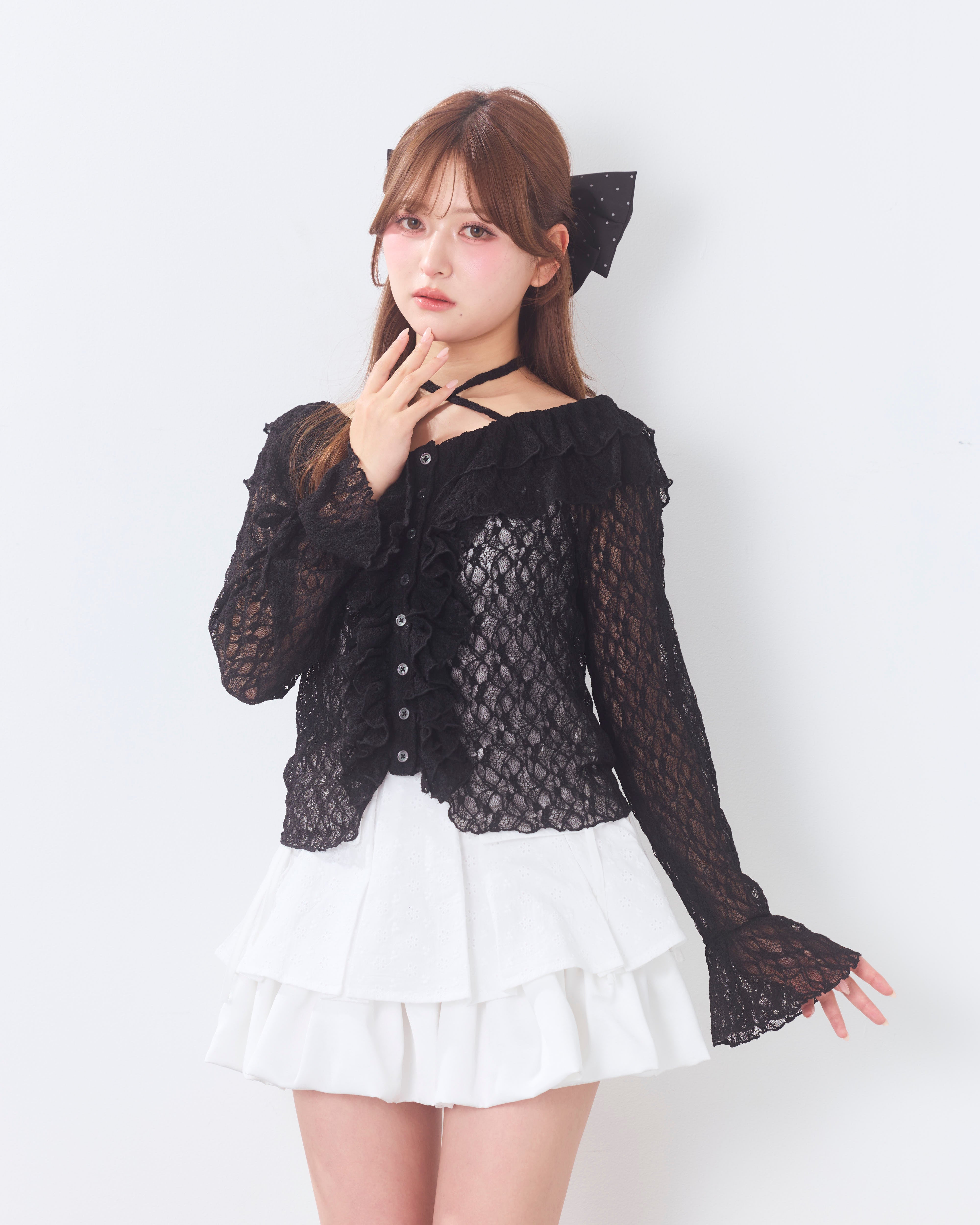 cotton balloon mini skirt