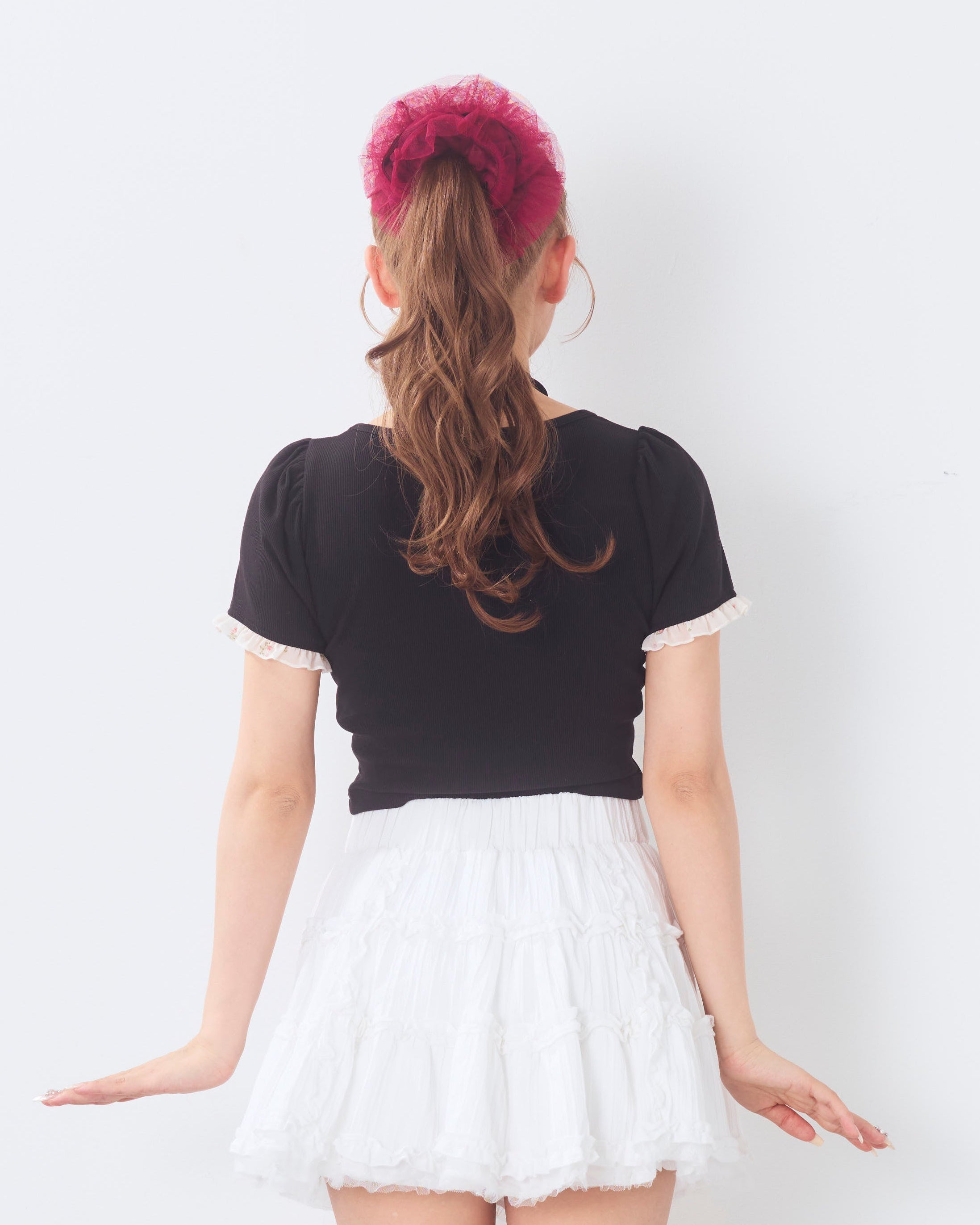 rosette choker tops