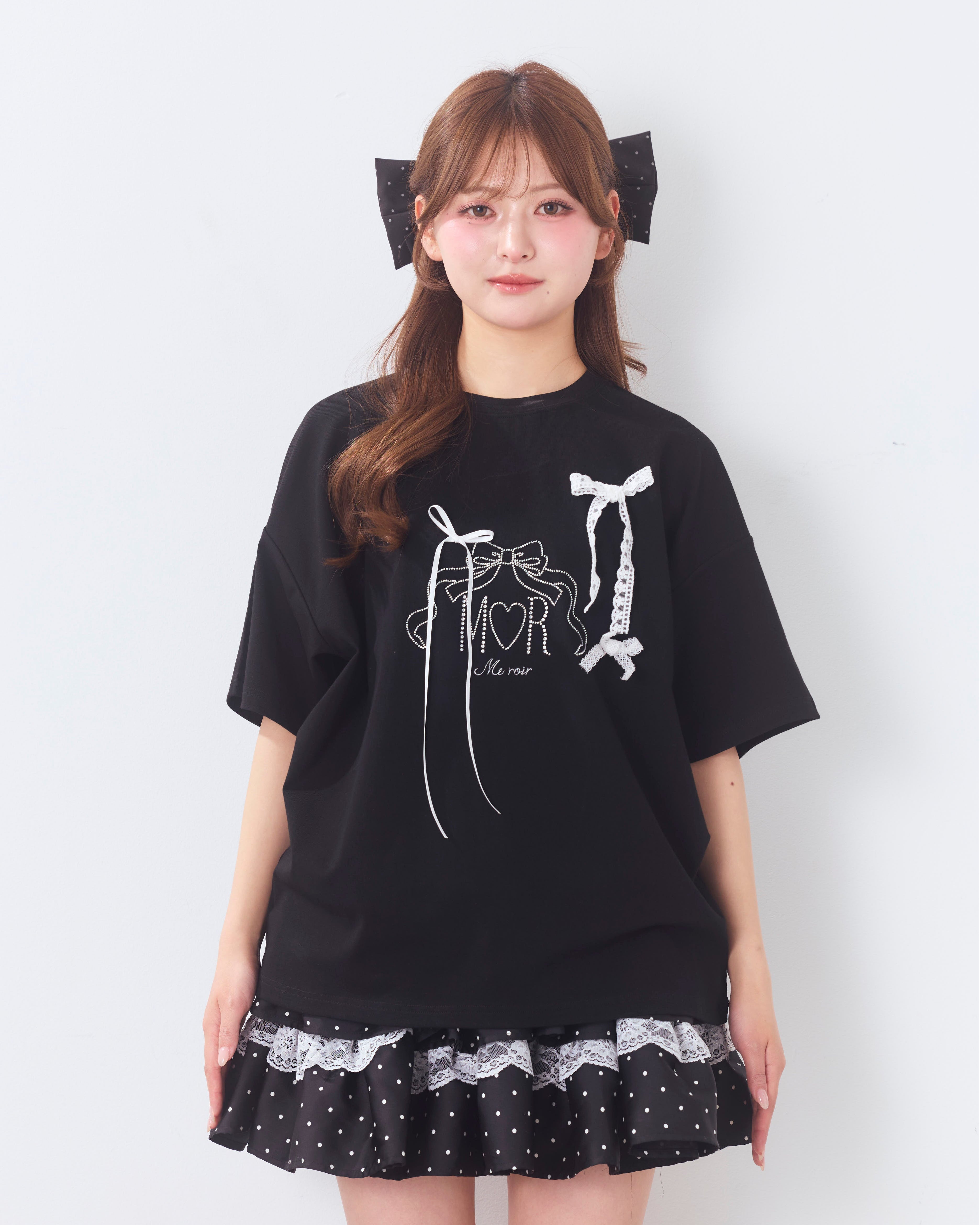 bijou logo ribbon tshirt