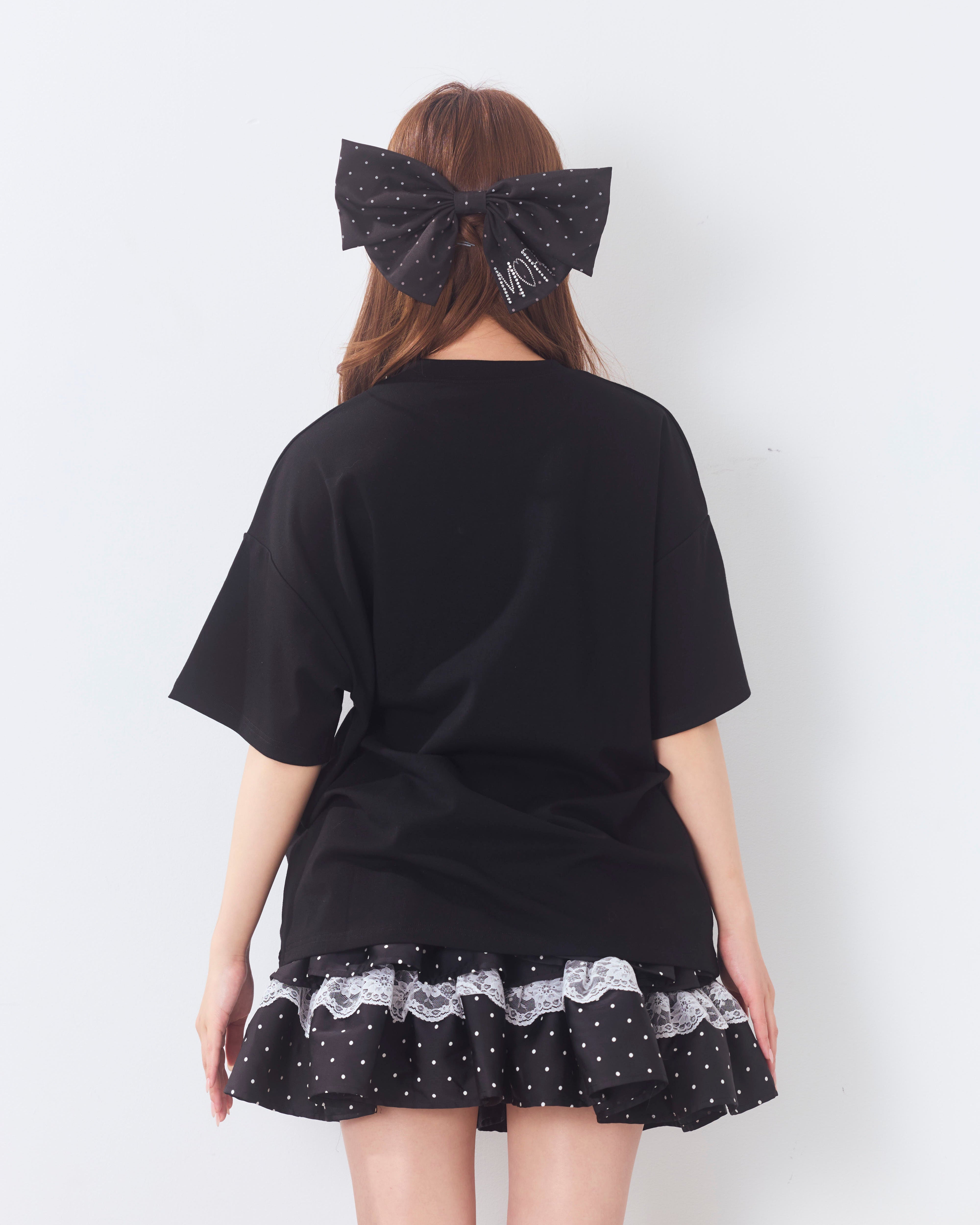 bijou logo ribbon tshirt