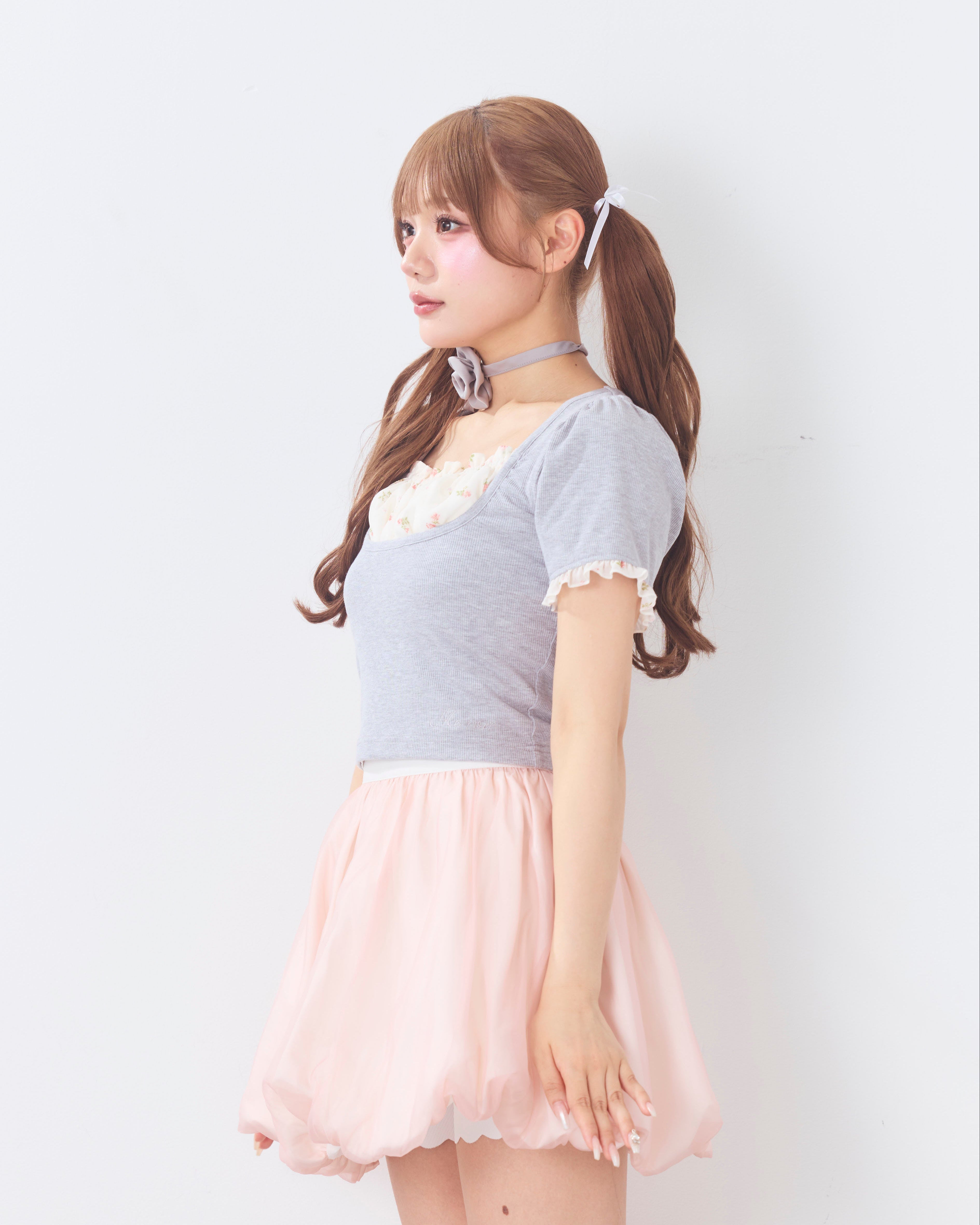 rosette choker tops