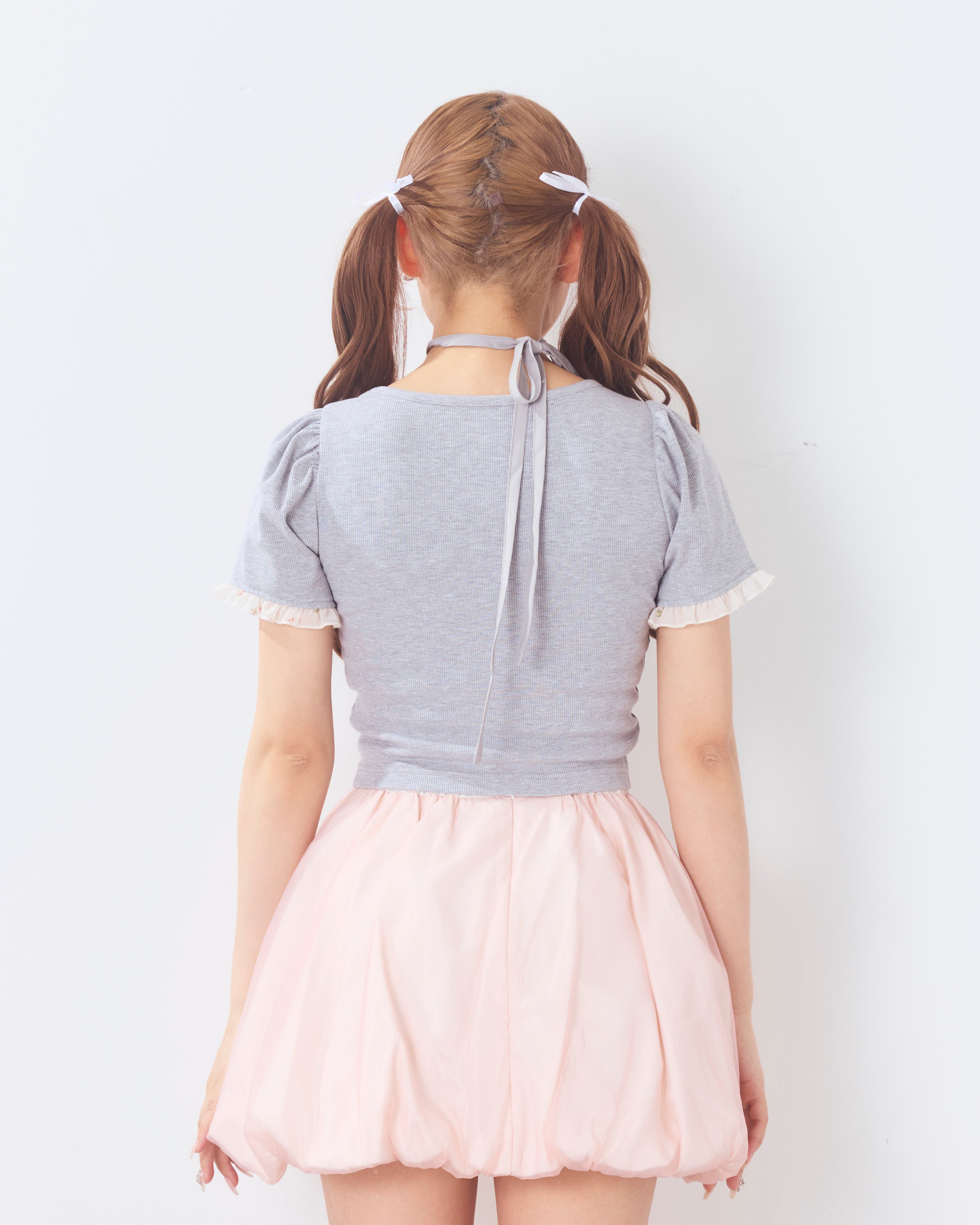 rosette choker tops