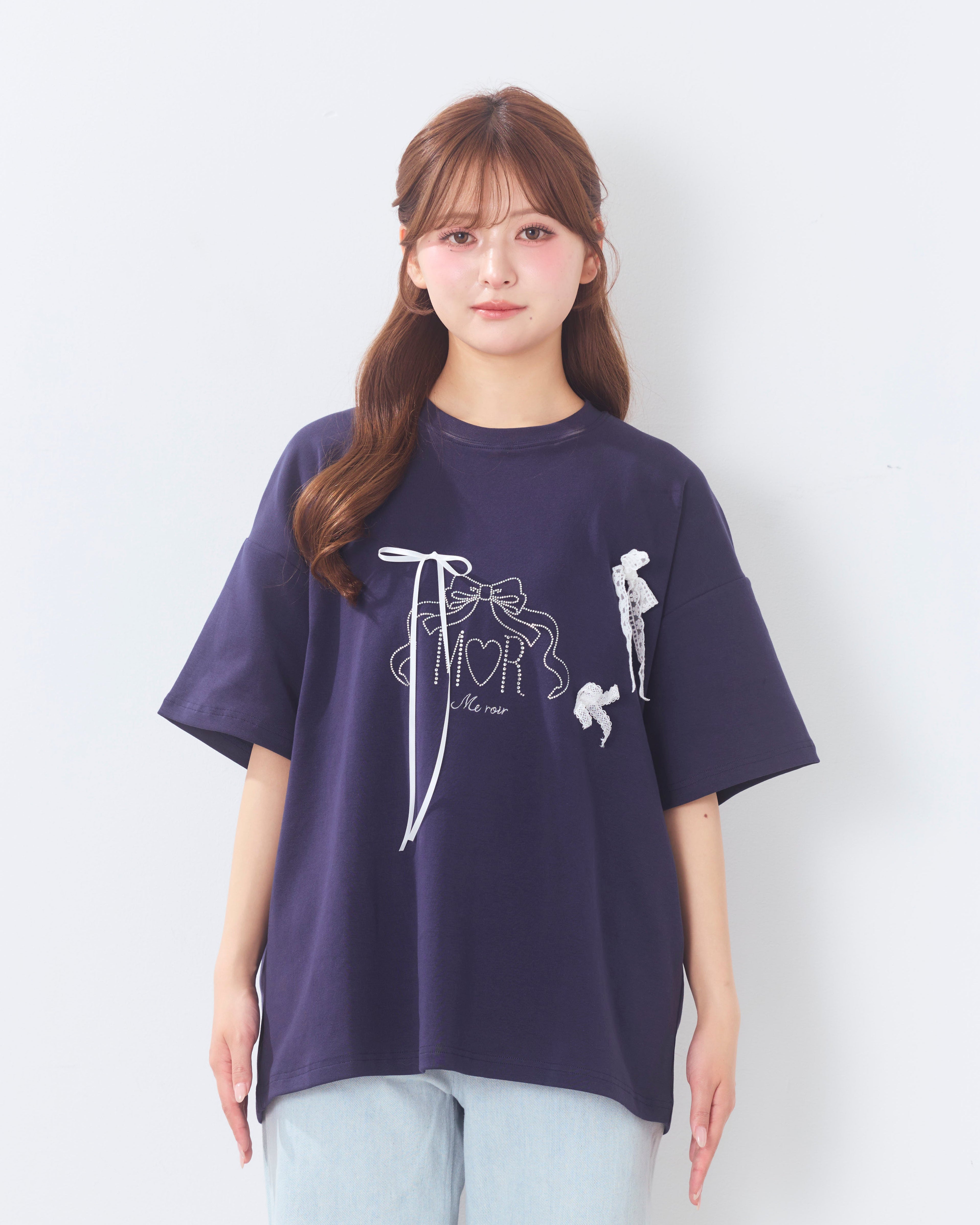 bijou logo ribbon tshirt