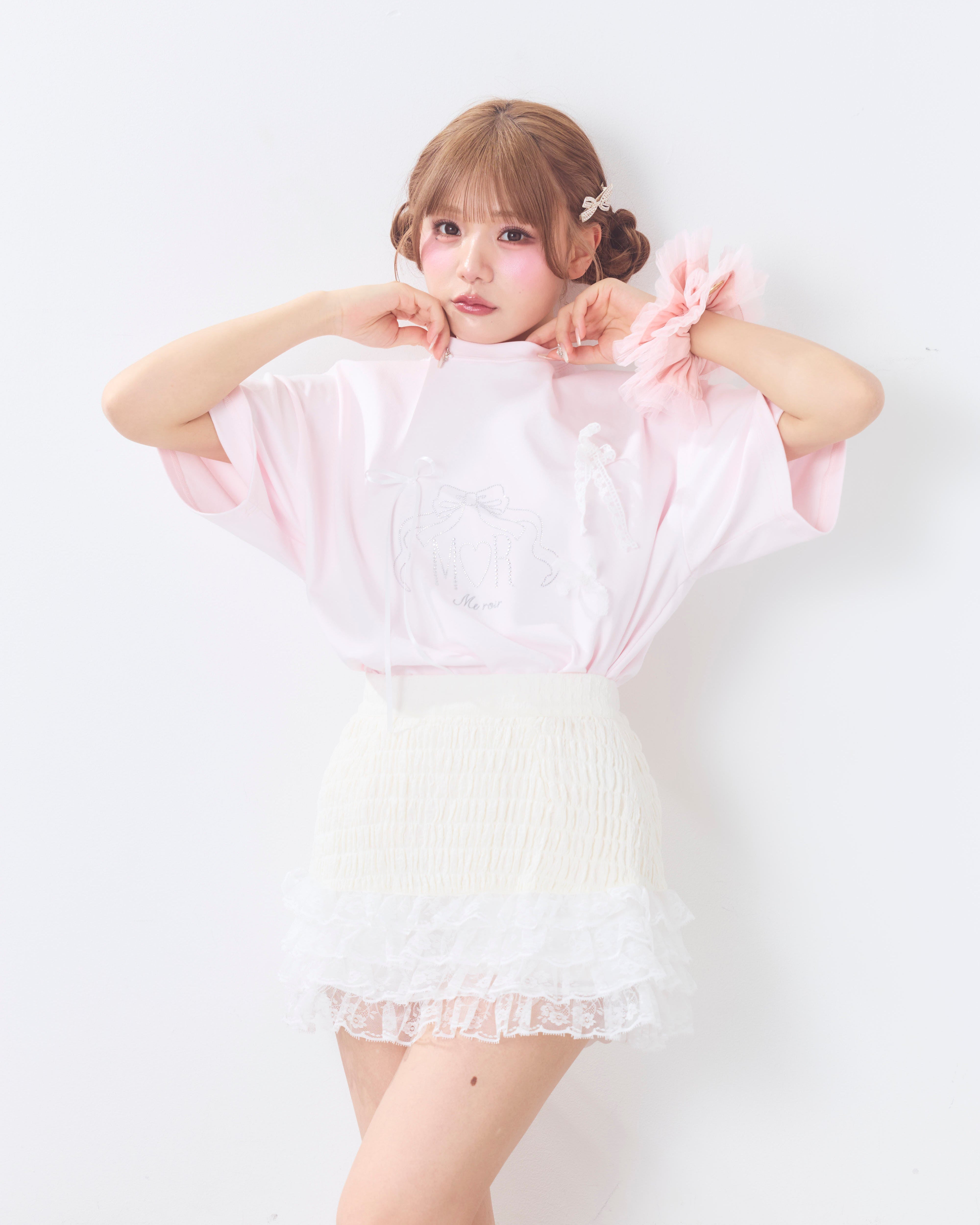 bijou logo ribbon tshirt