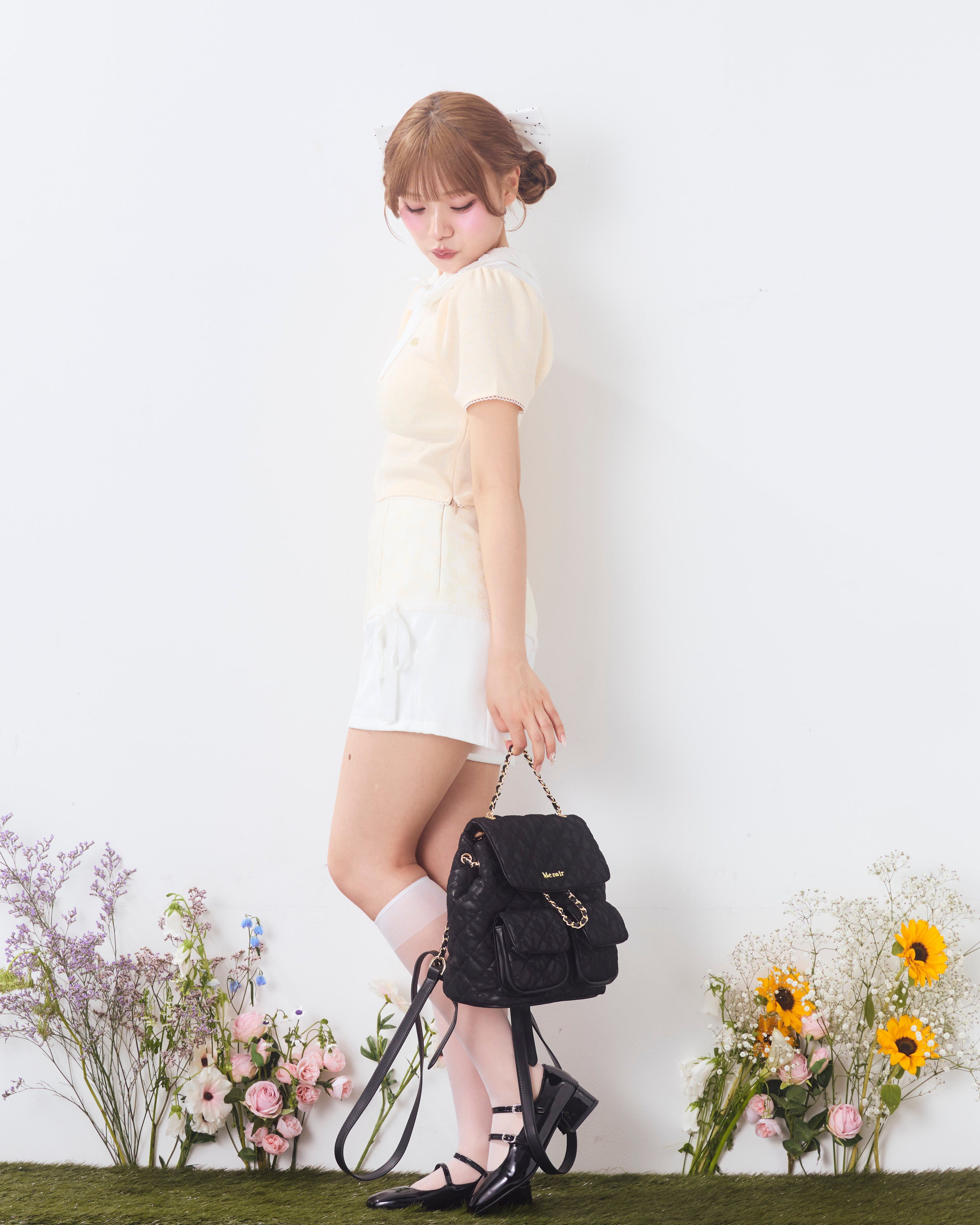 lace quilting backpack