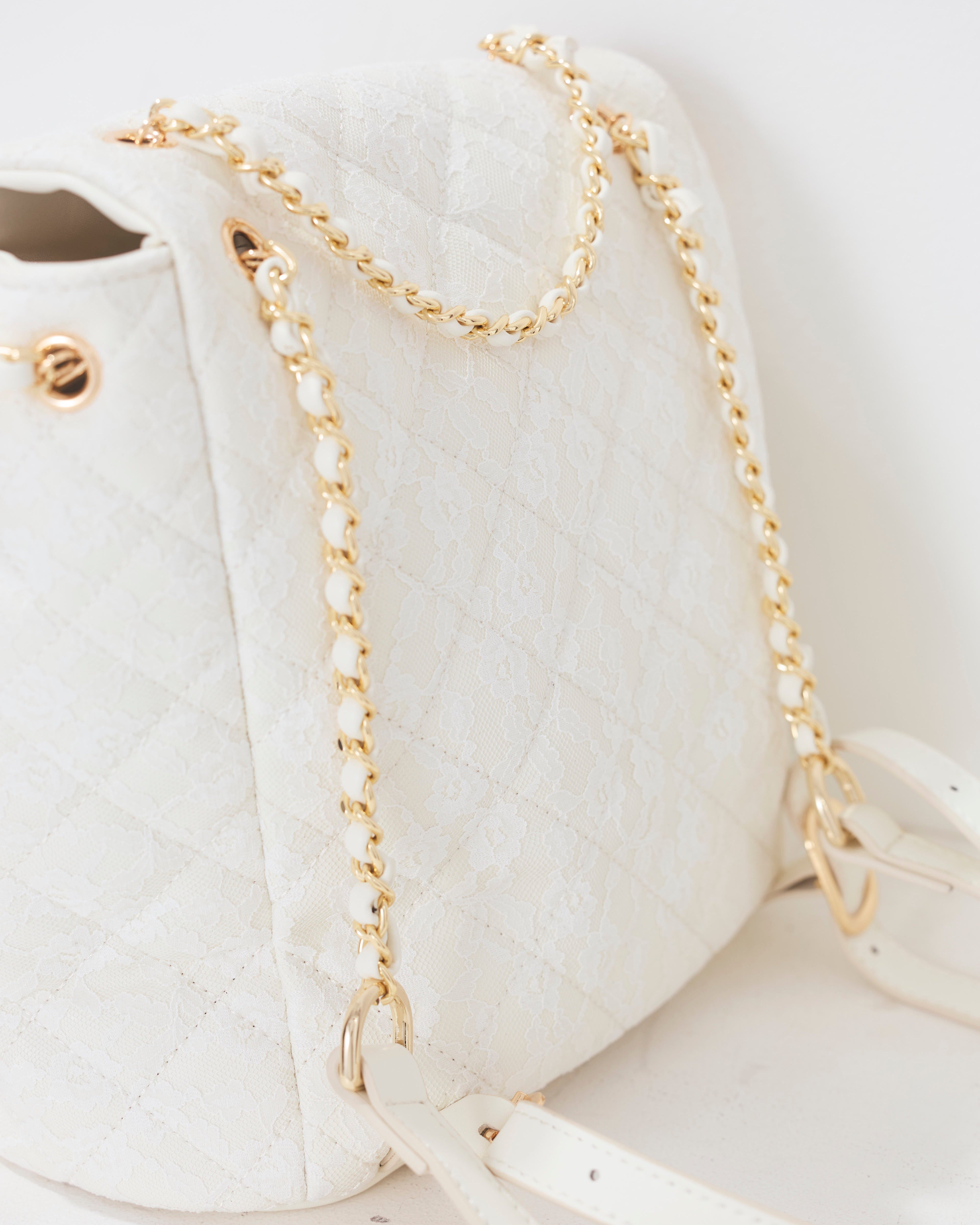 lace quilting backpack