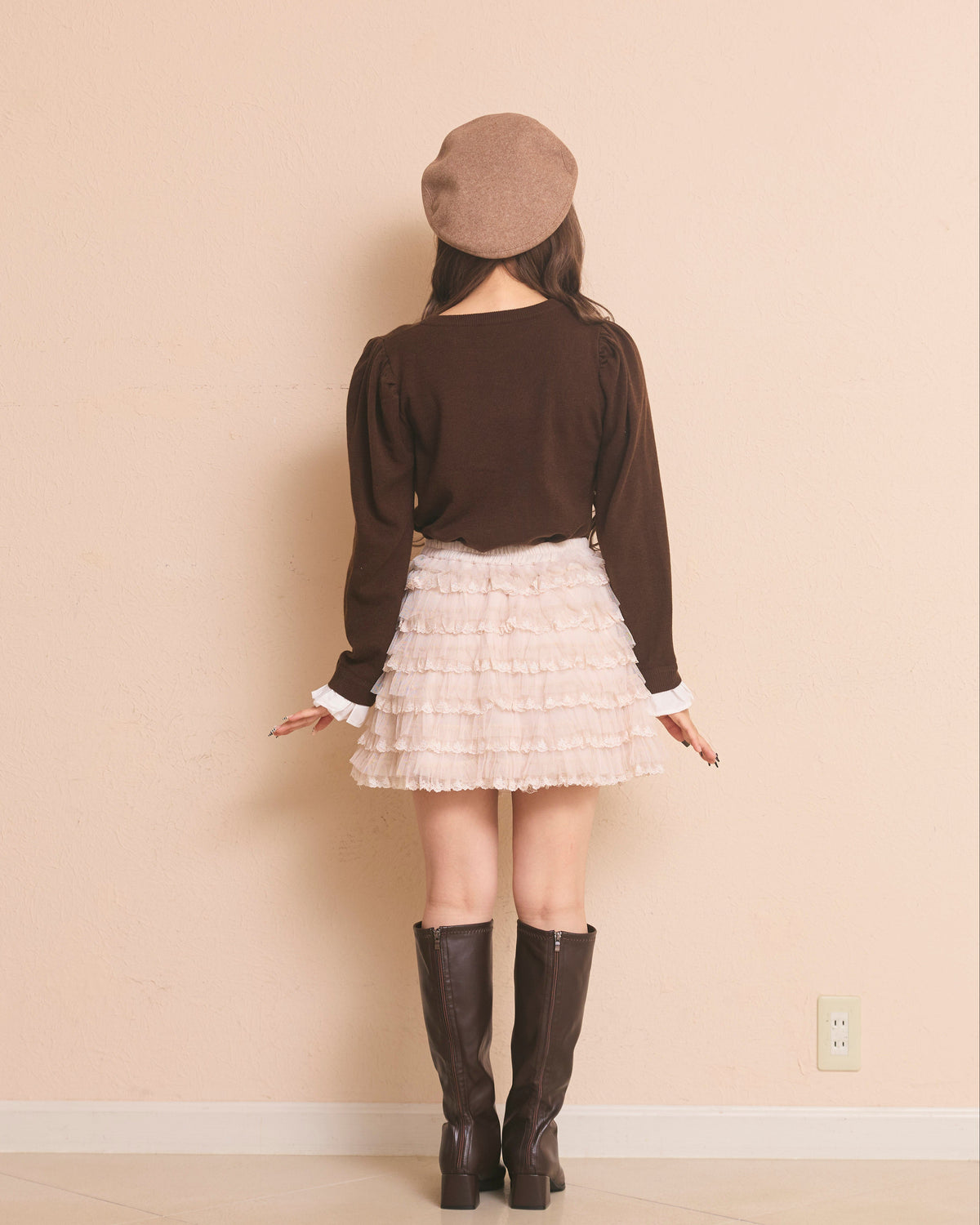 message logo knit tops