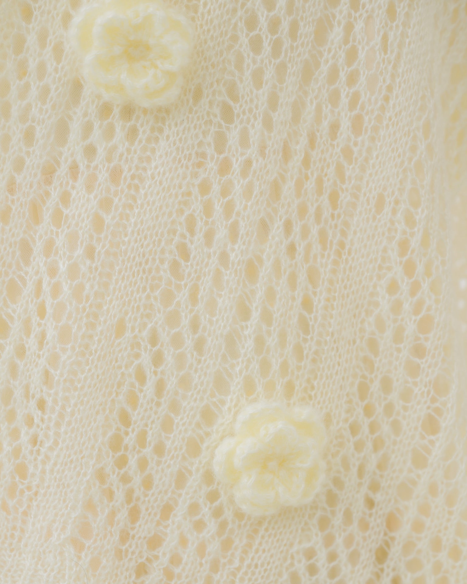 flower knit cardigan