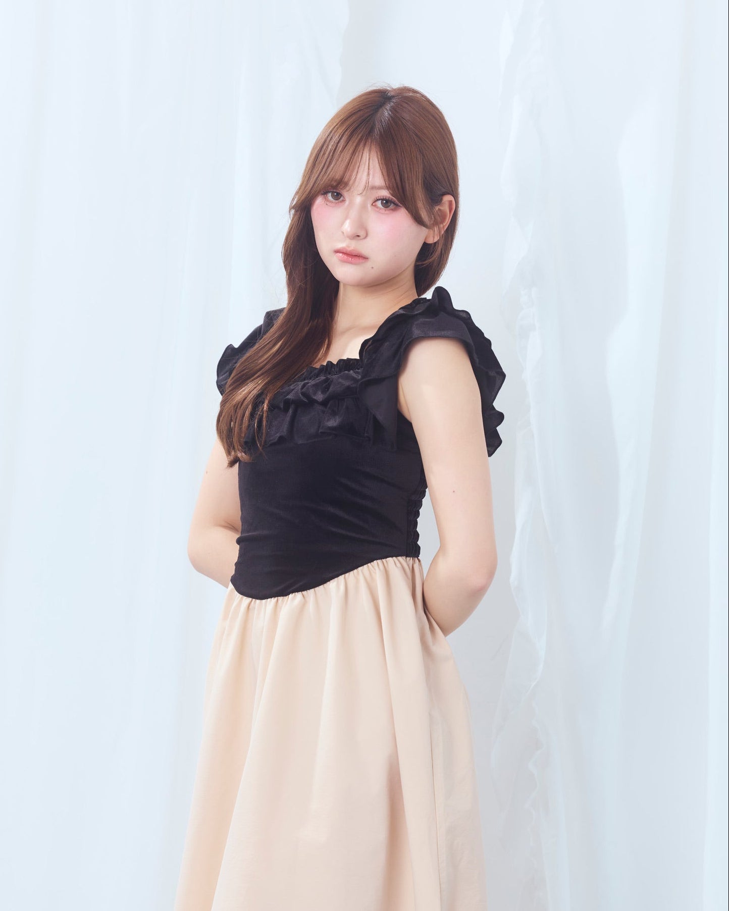 summer velour long onepiece