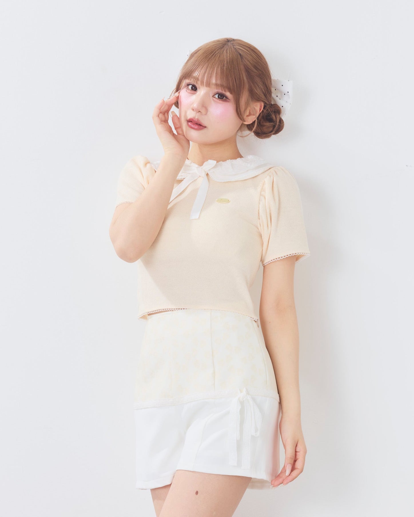 lace switching pants