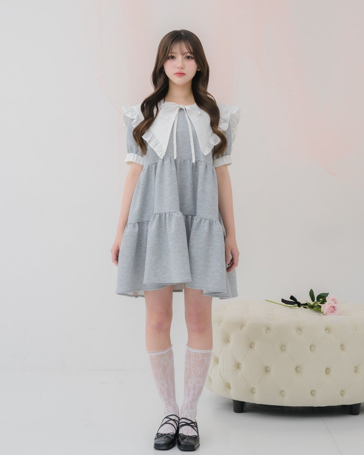 tierd sweat mini onepiece