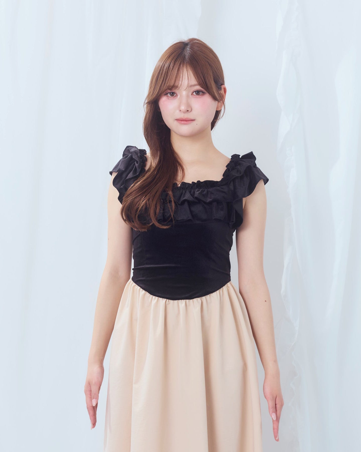 summer velour long onepiece