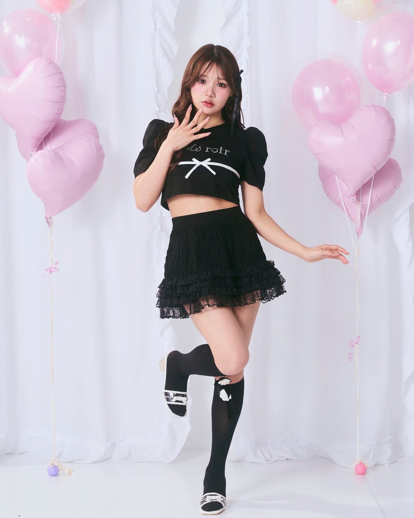 tiered shirred skirt pants