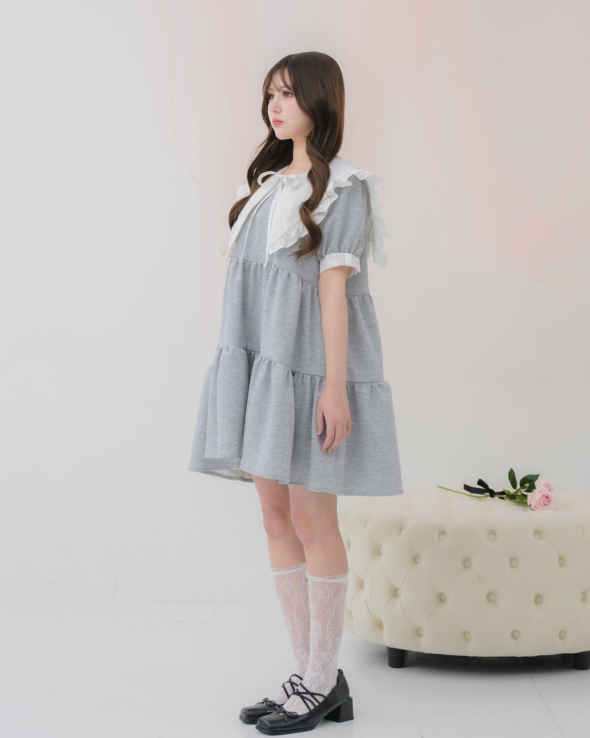 tierd sweat mini onepiece