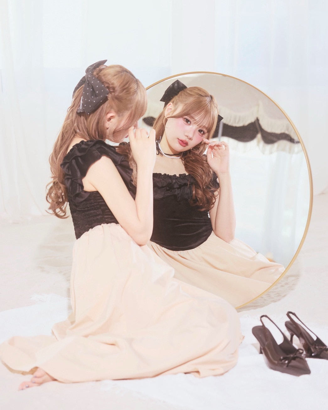 summer velour long onepiece