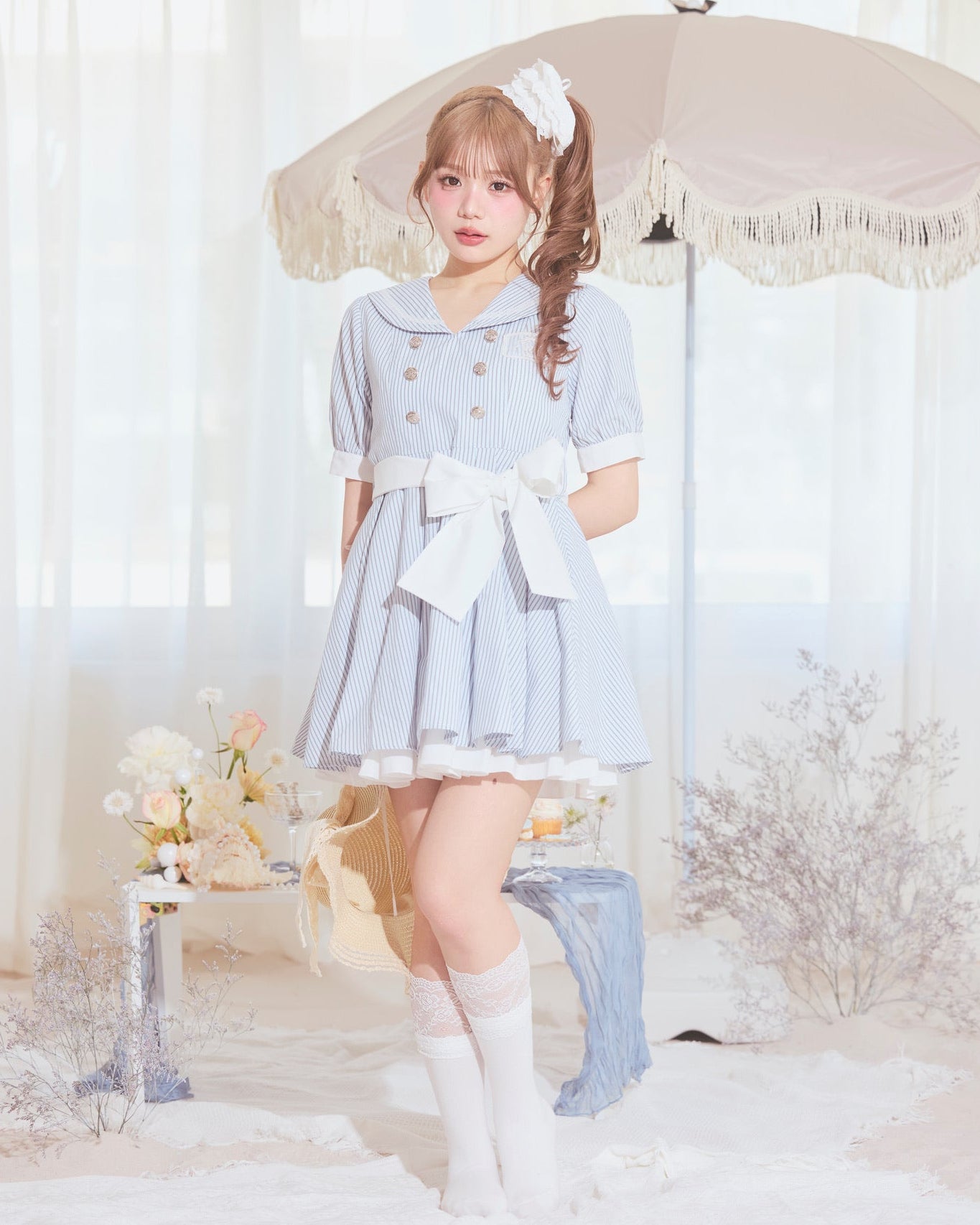 sailor collar marine onepiece