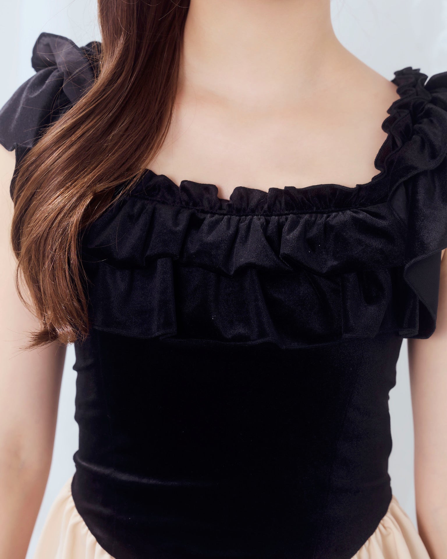 summer velour long onepiece