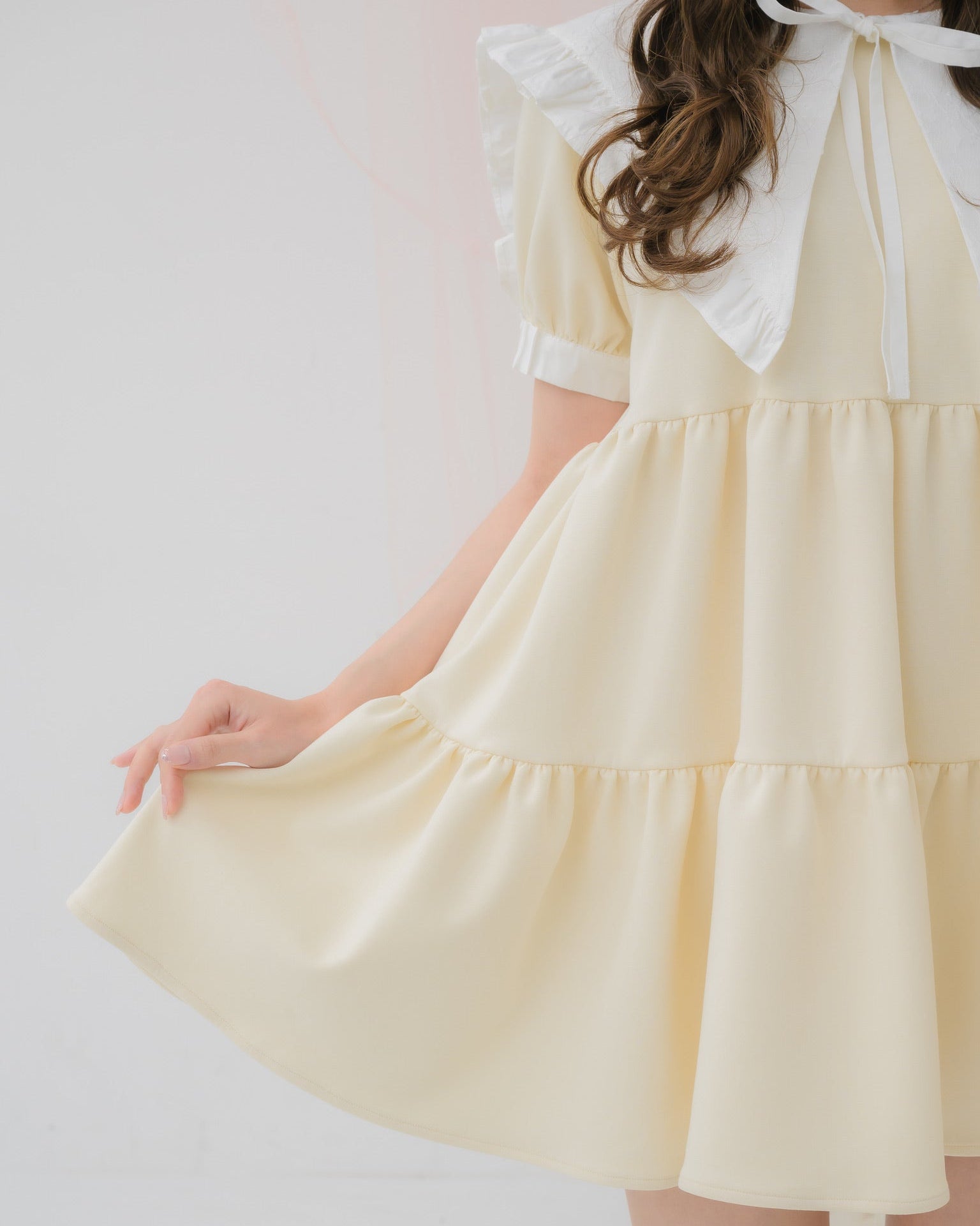 TIERD SWEAT MINI ONEPIECE Me roirミーロワール tierd sweat mini onepiece