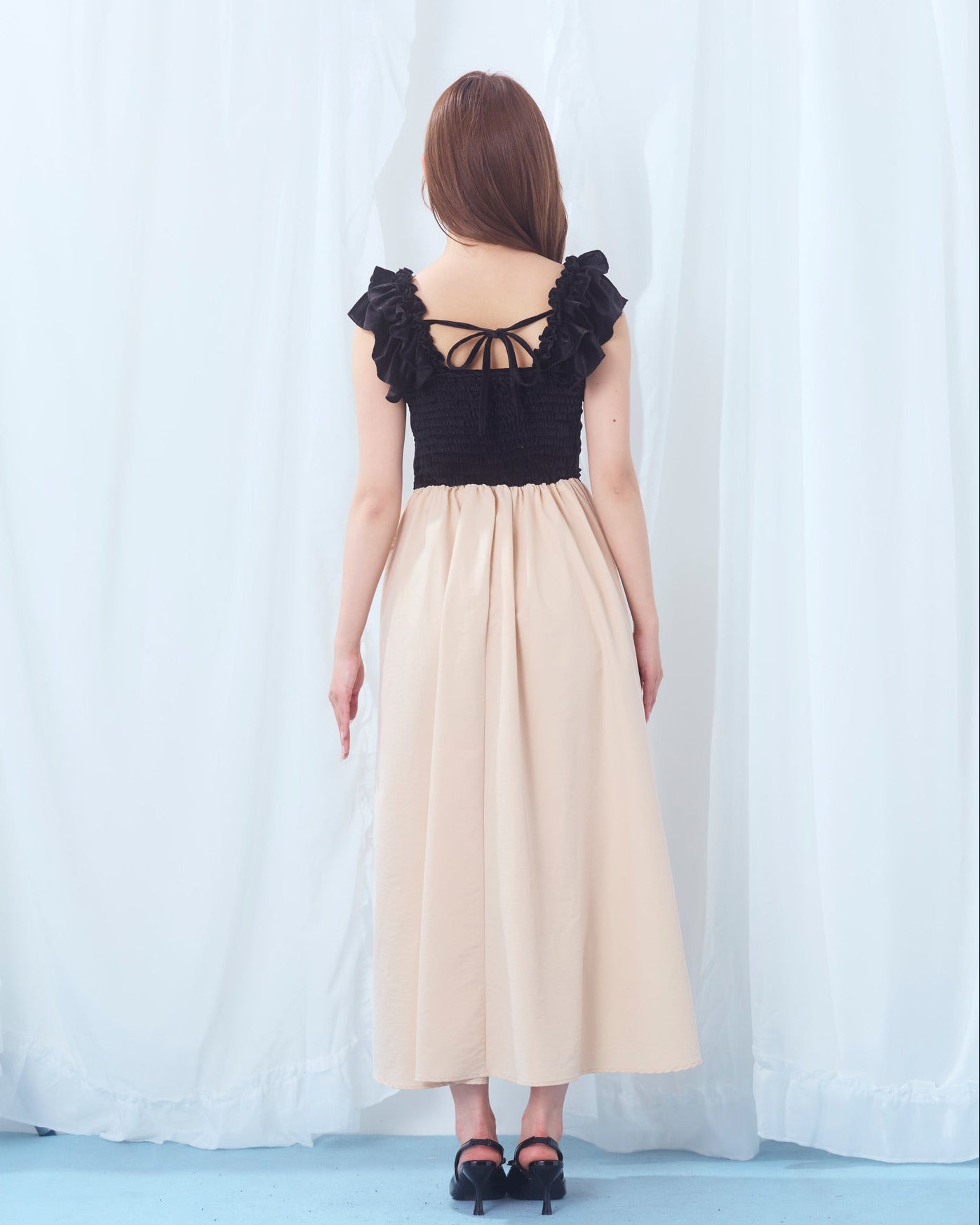 summer velour long onepiece