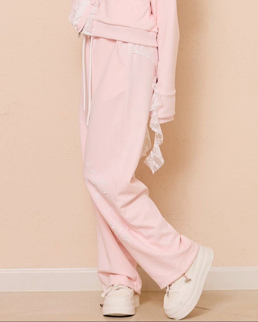 【new color】girly french lace pants