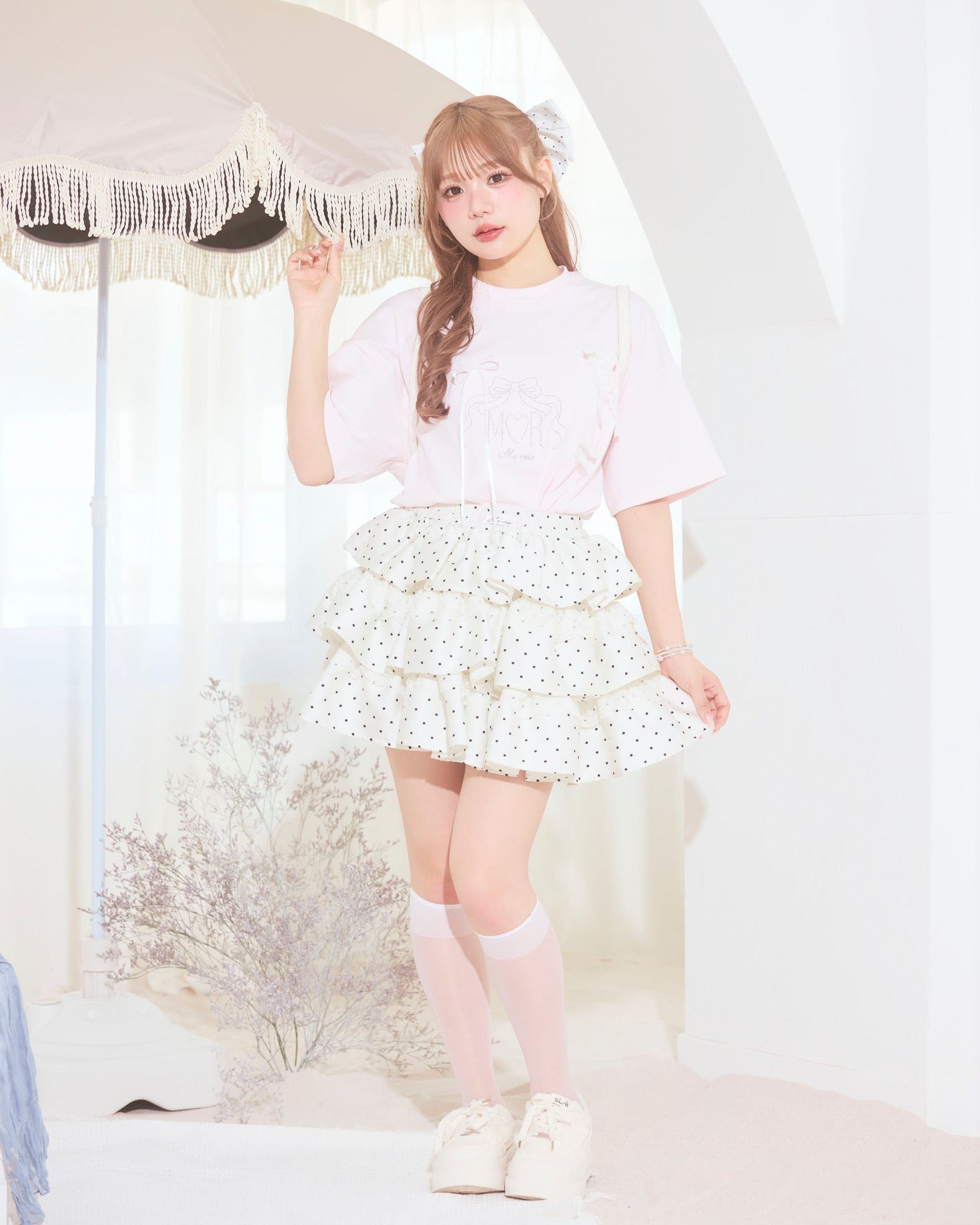 bijou logo ribbon tshirt