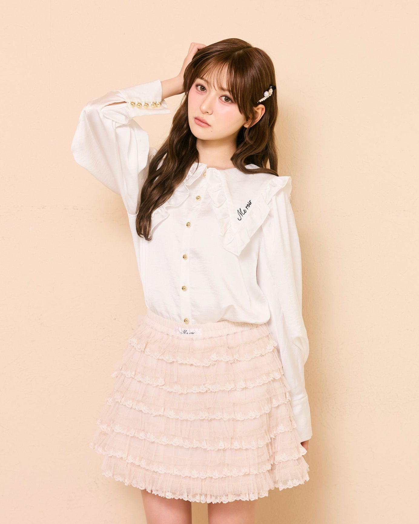 vintage frill blouse