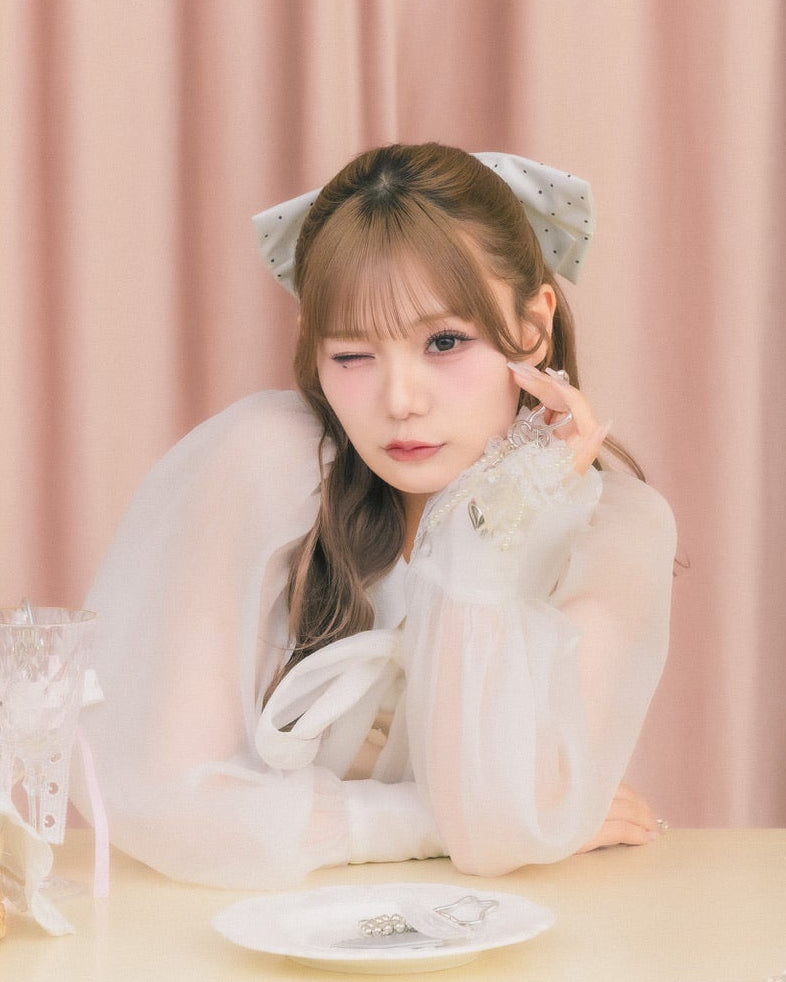 logo dot ribbon barrette