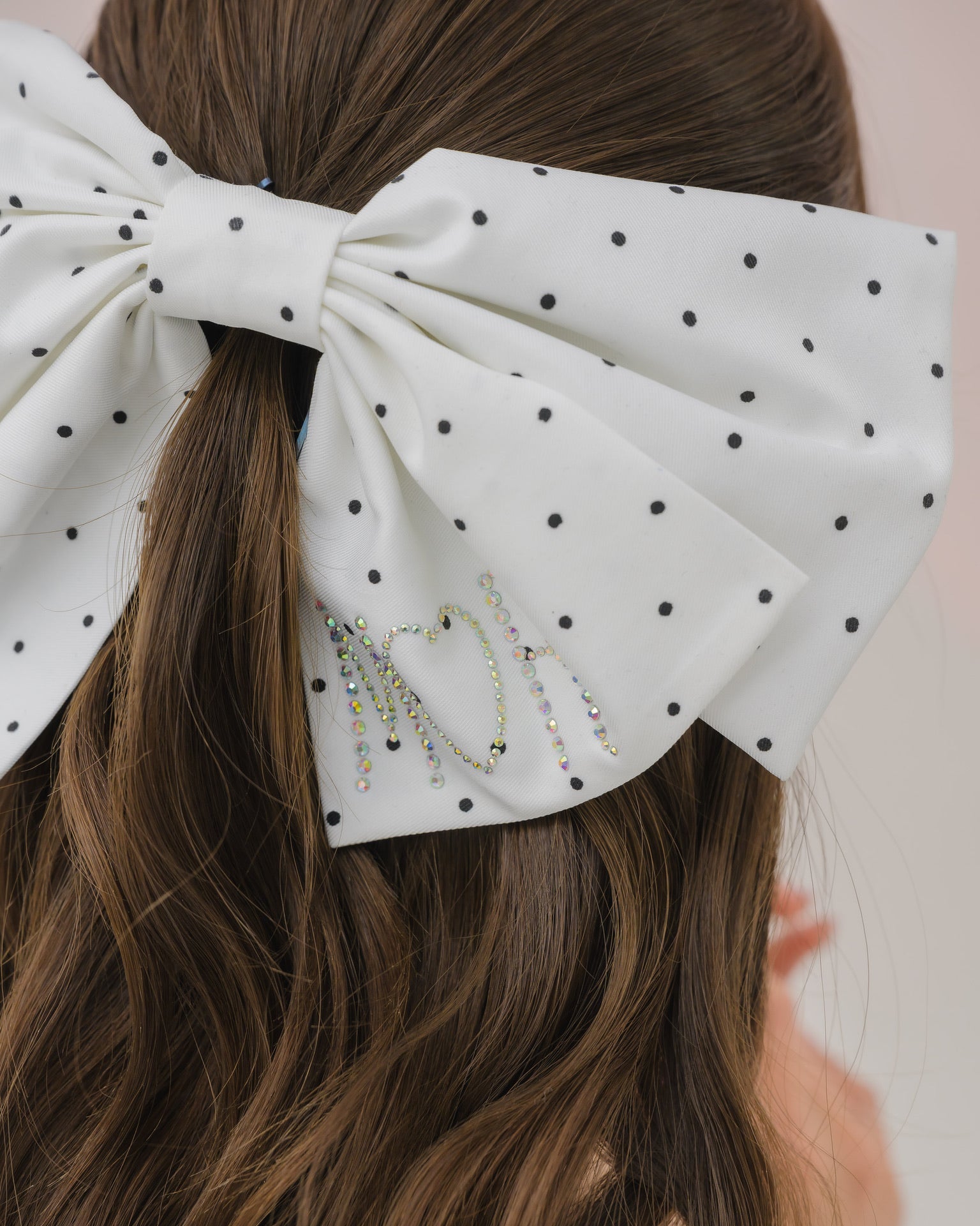 logo dot ribbon barrette