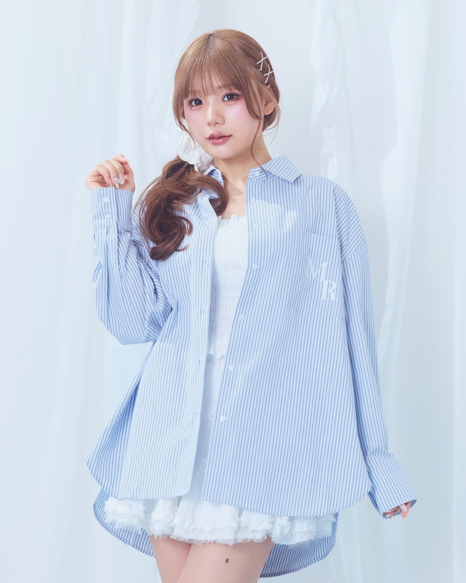 【 pre order 】stripe over shirt