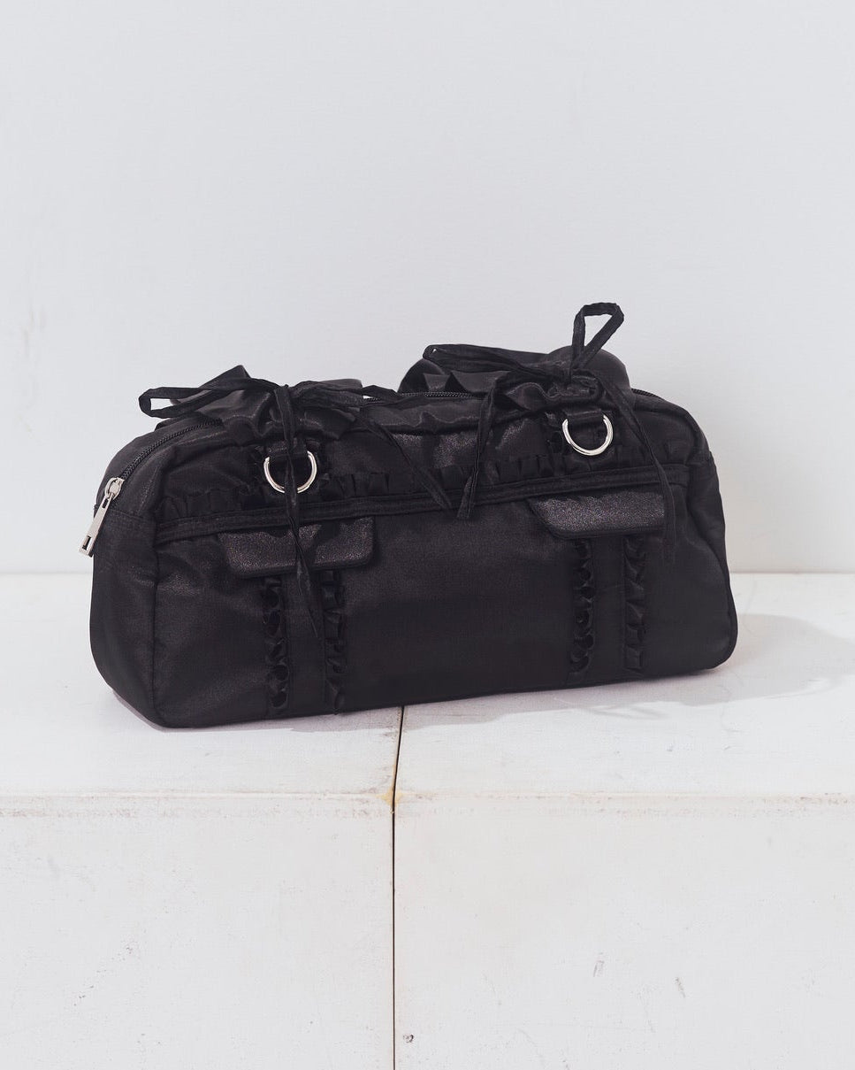 satin boston bag