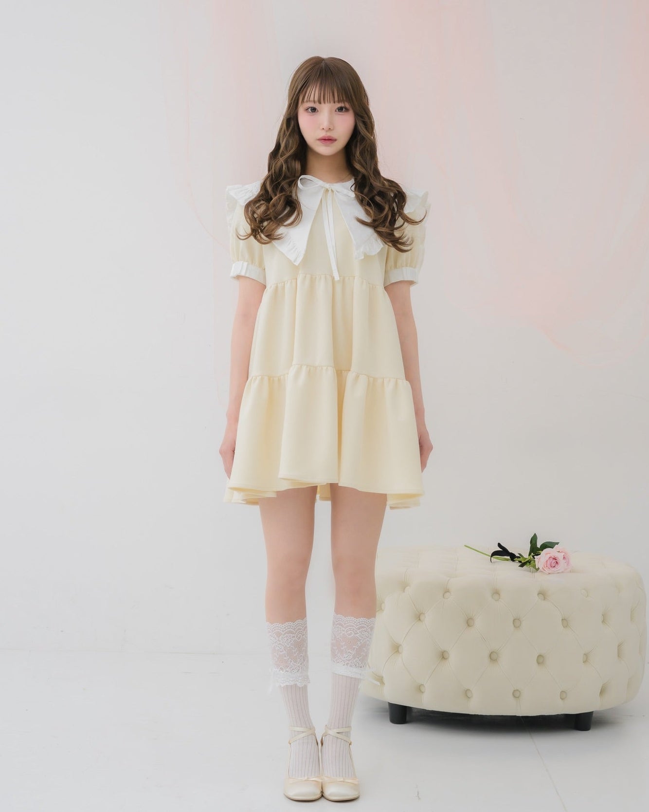 の*の様 Me roir TIERD SWEAT MINI ONEPIECE B tierd sweat mini onepiece