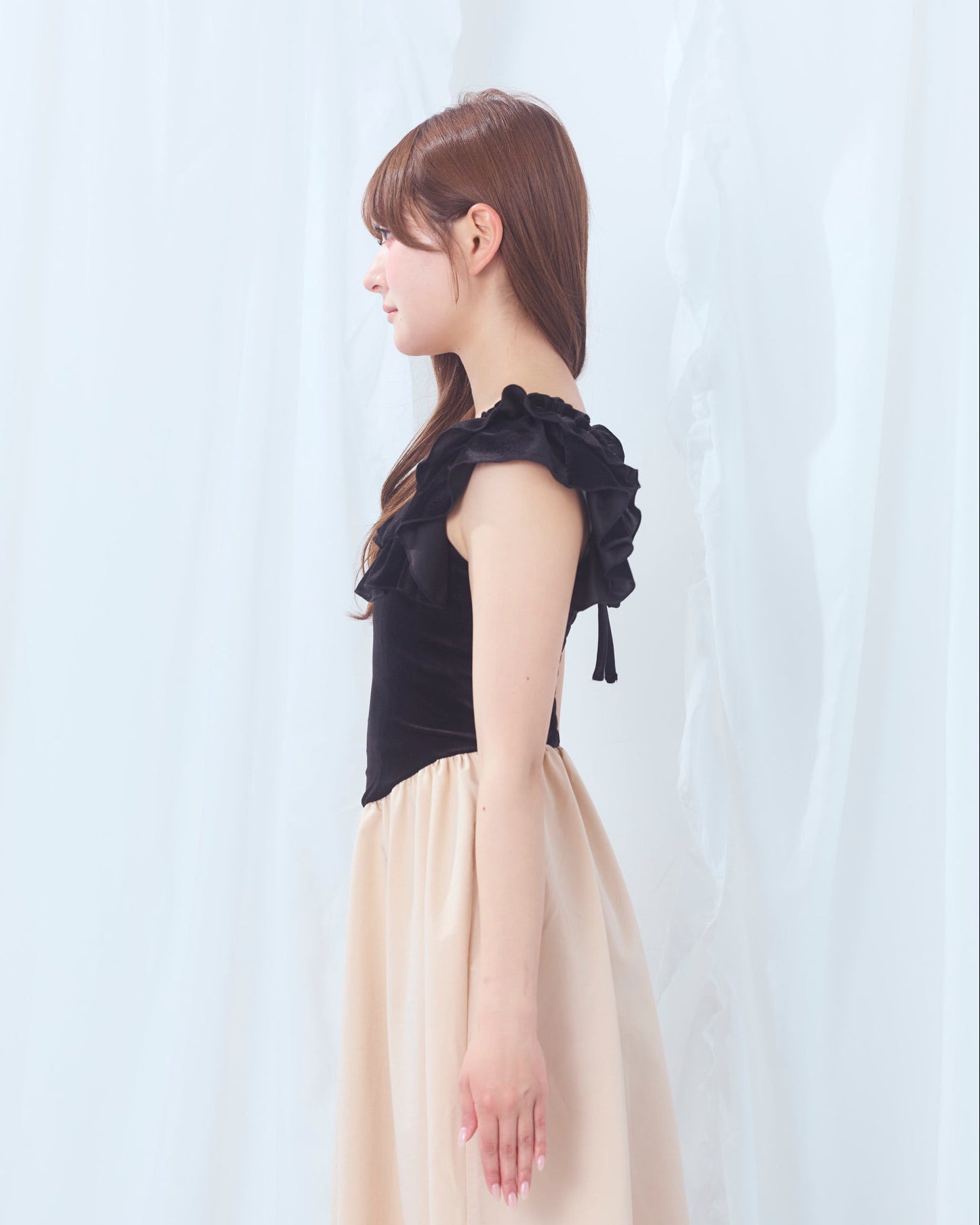 summer velour long onepiece