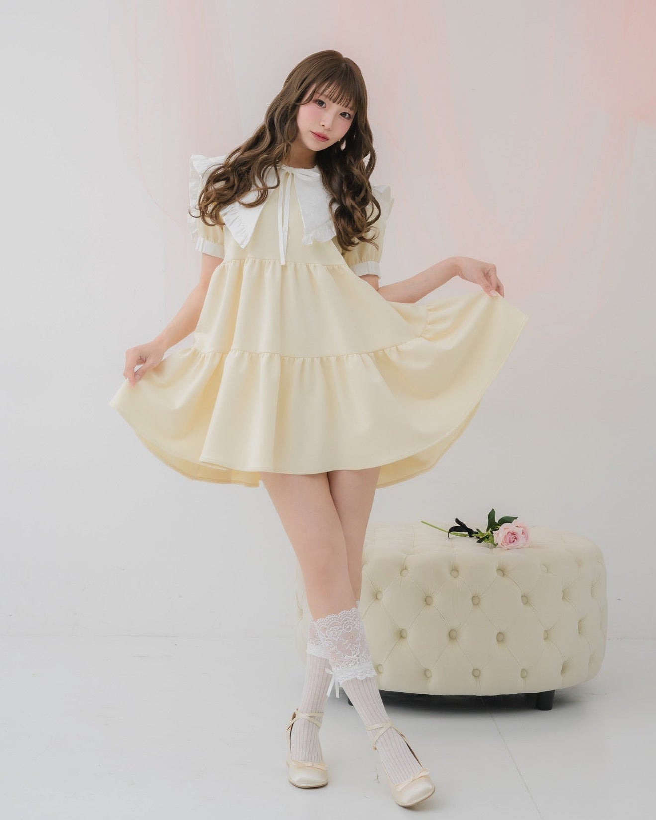 tierd sweat mini onepiece