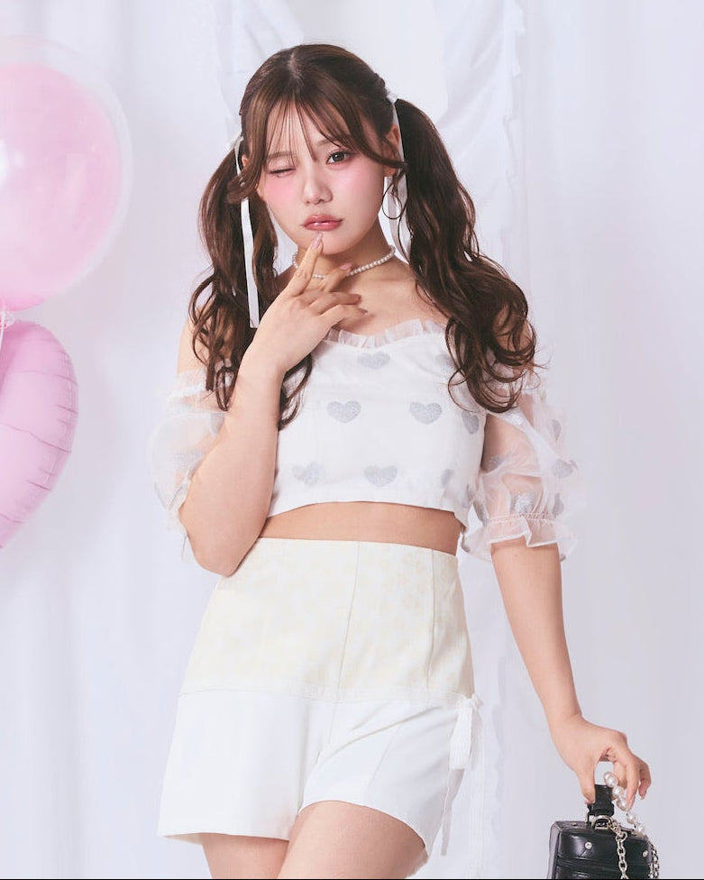 lace switching pants