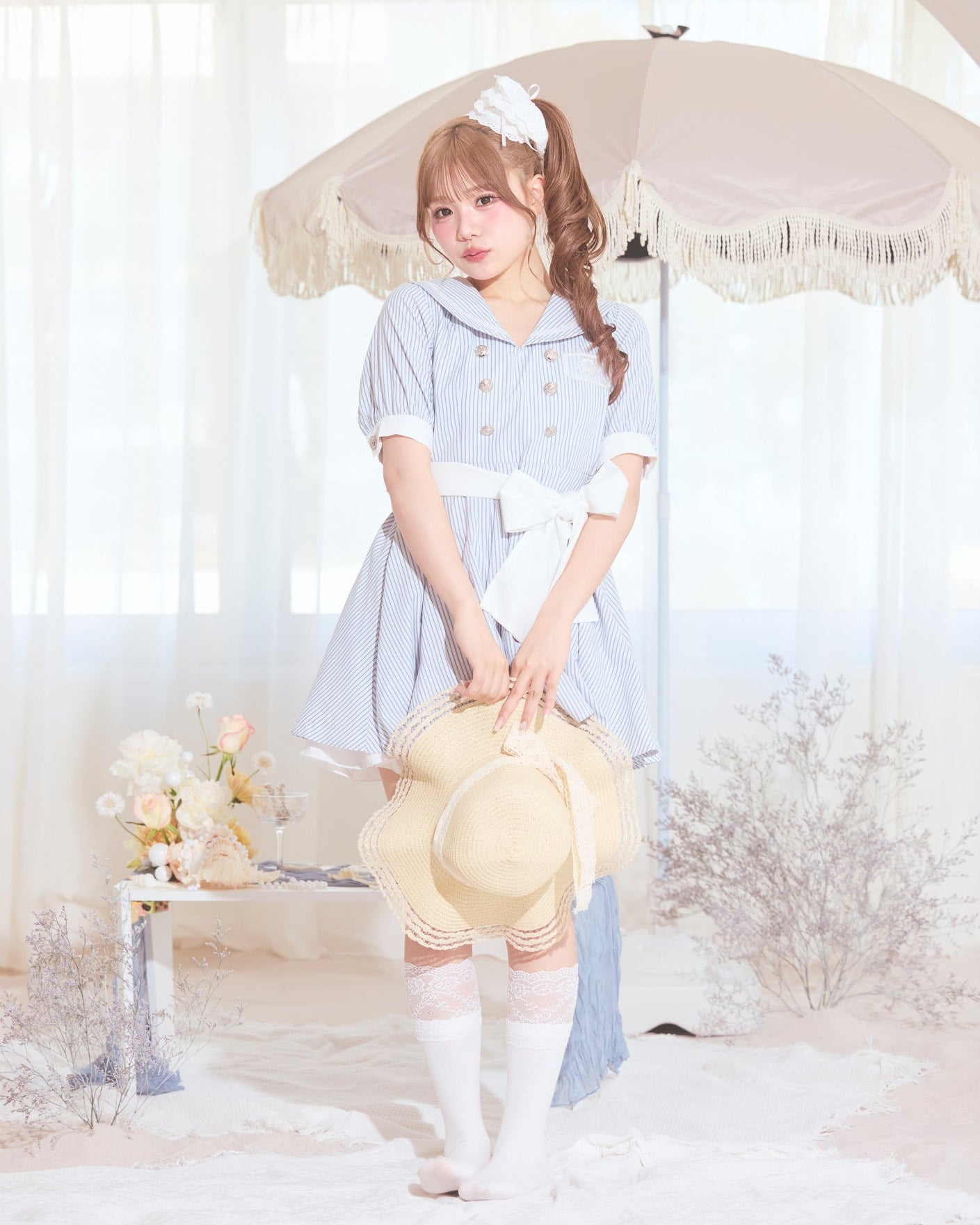 sailor collar marine onepiece