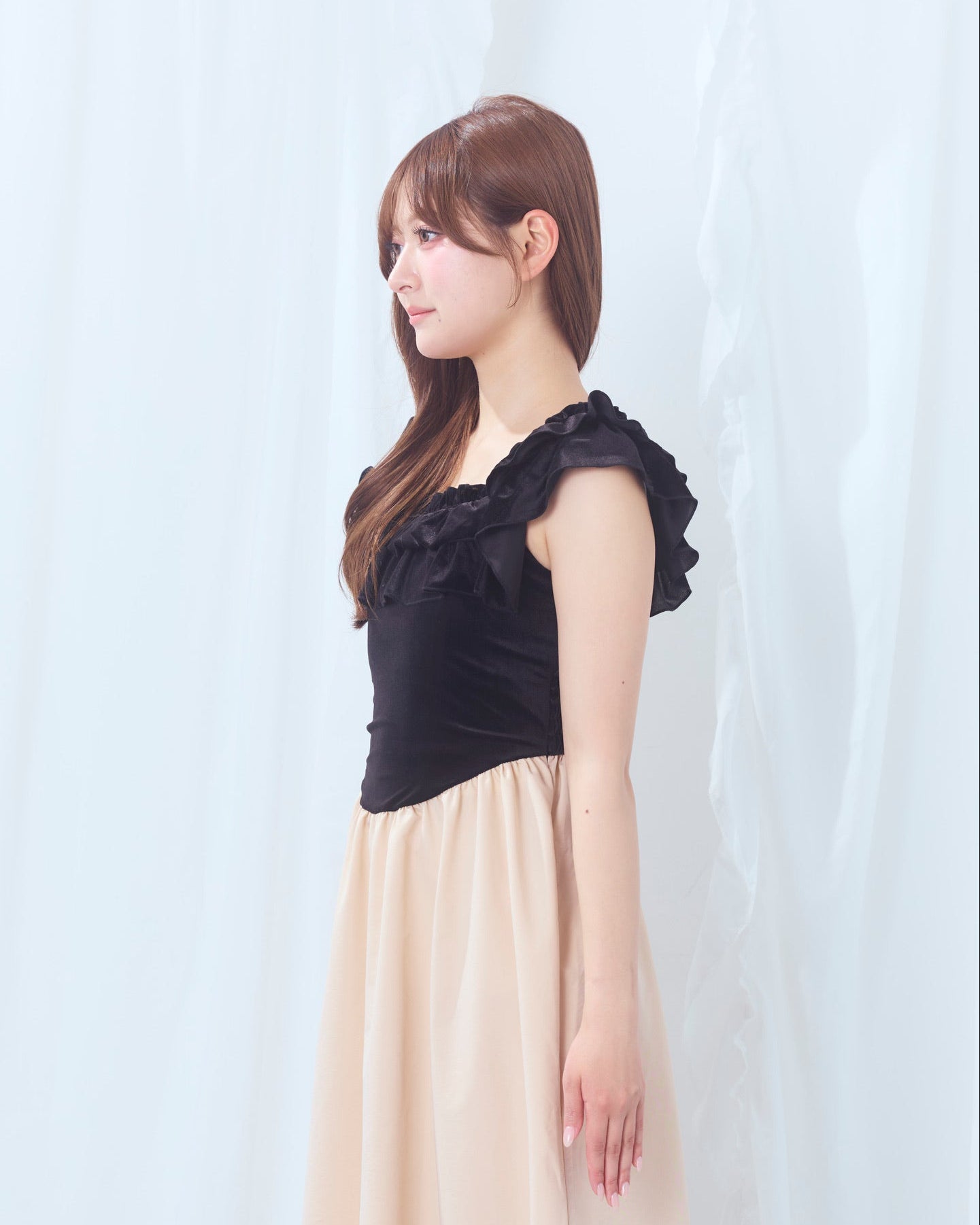 summer velour long onepiece