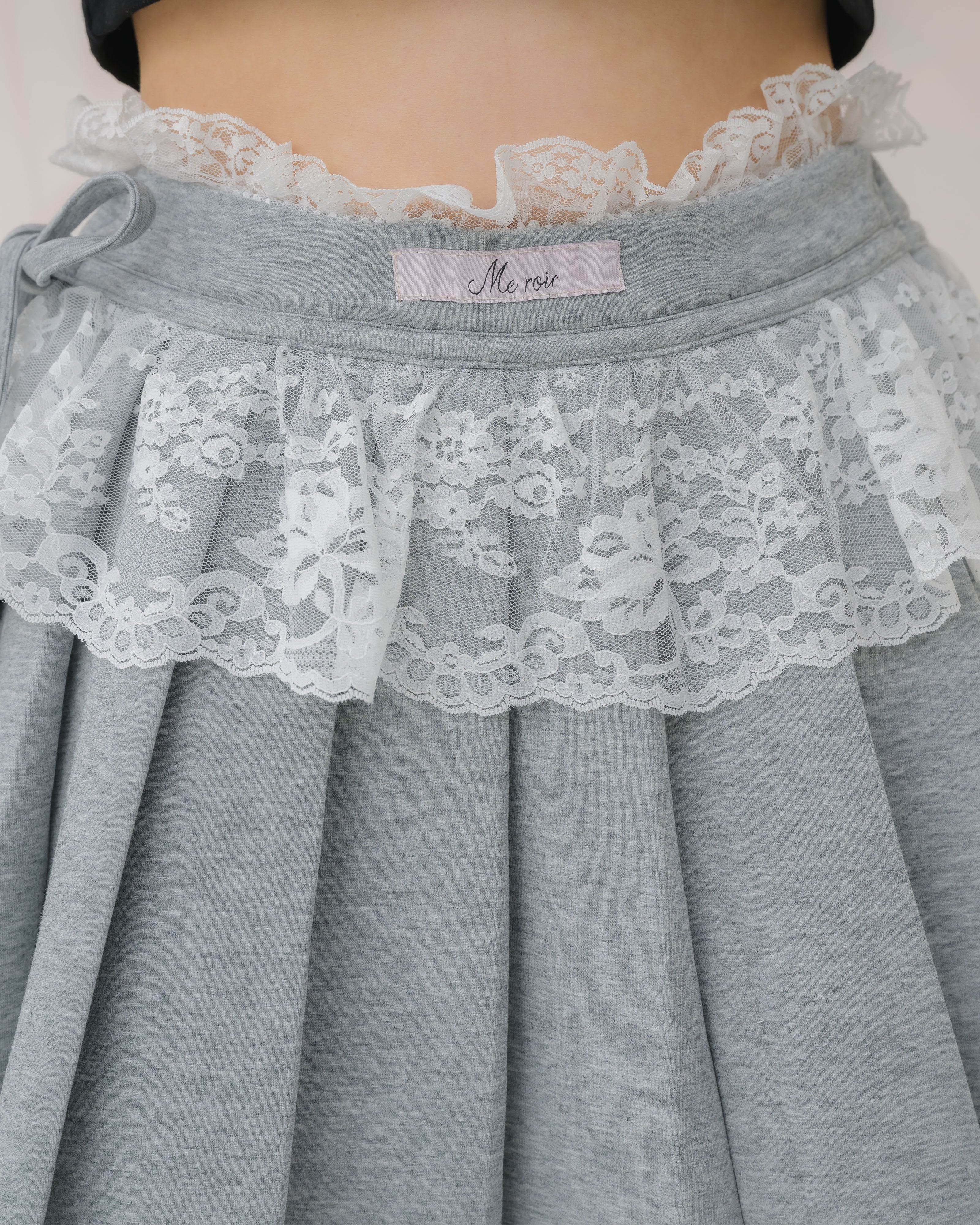 girly french lace mini skirt