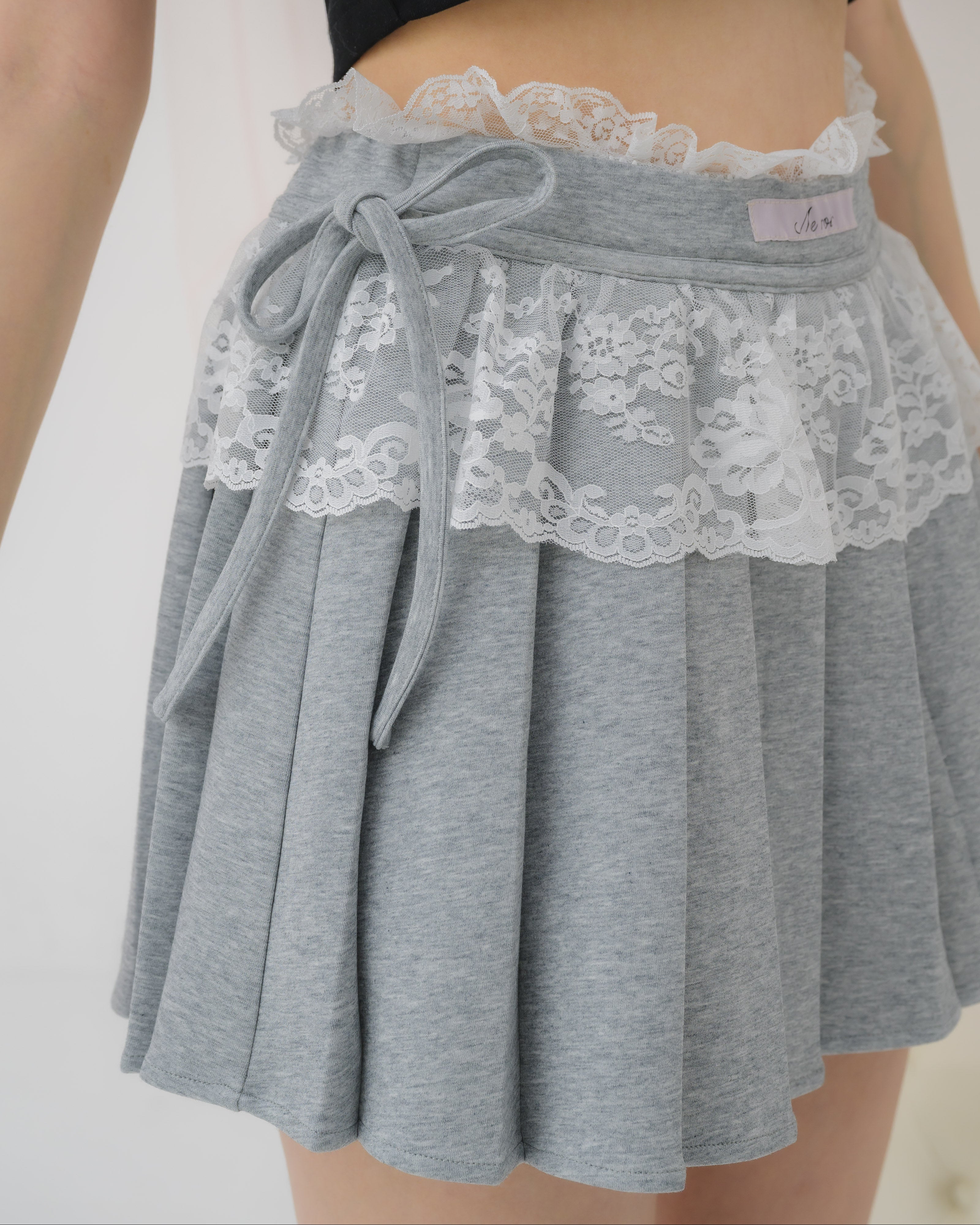girly french lace mini skirt