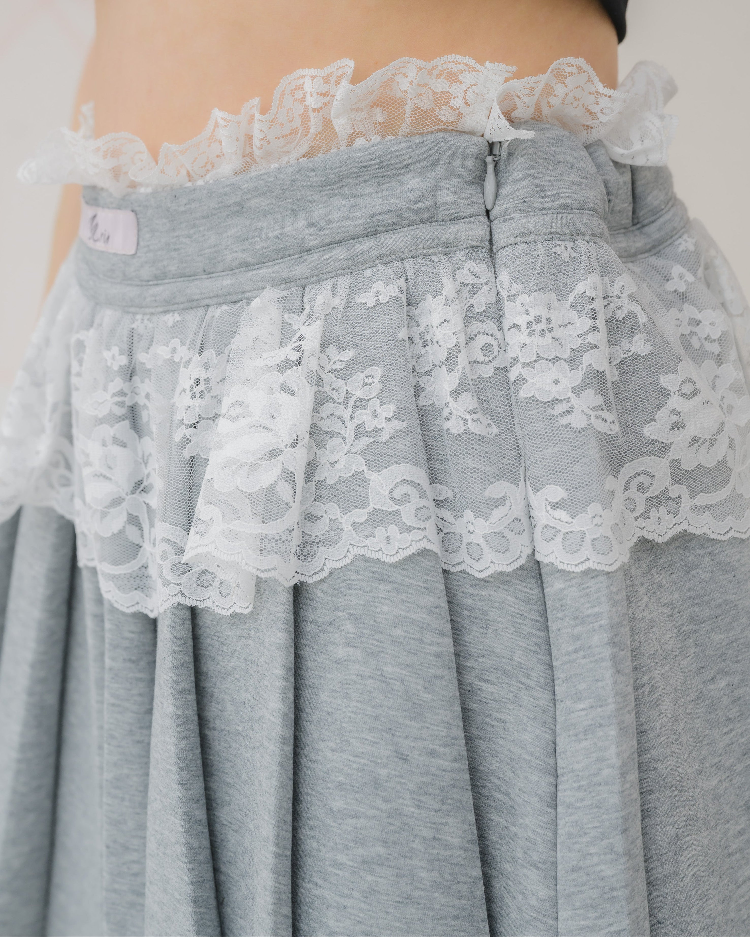 girly french lace mini skirt