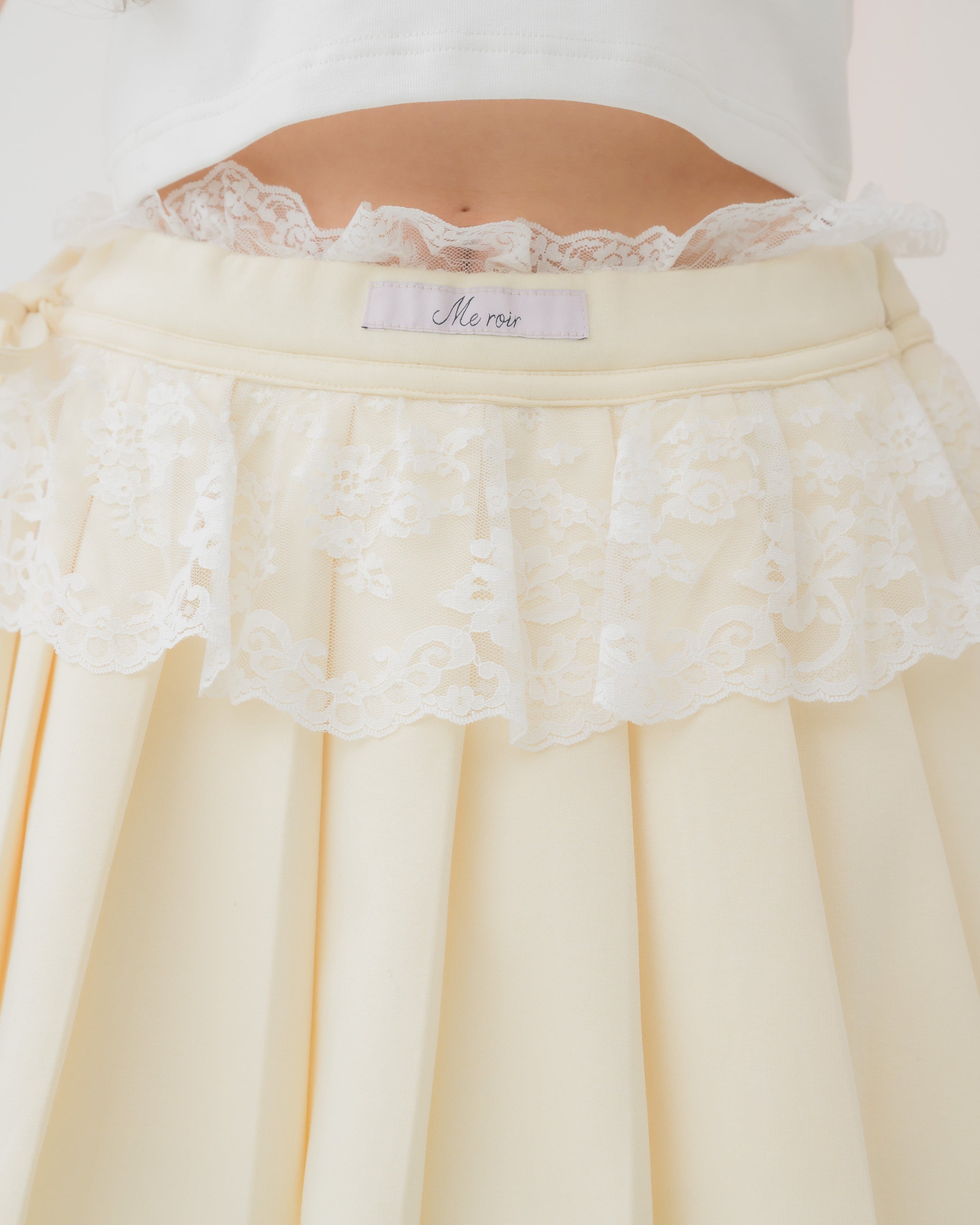 girly french lace mini skirt